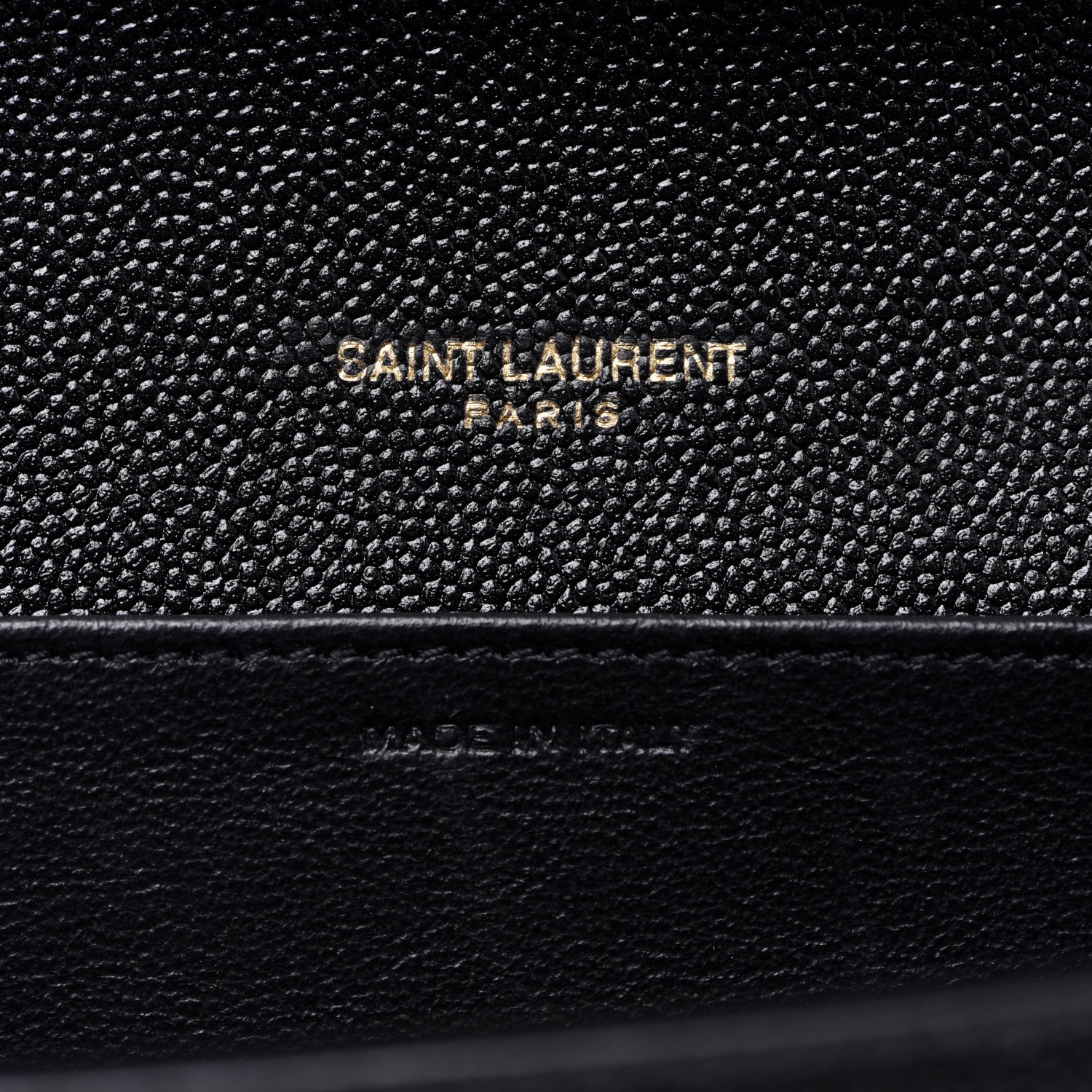 Saint Laurent Grain De Poudre Uptown Chain Wallet Black 6 of 9
