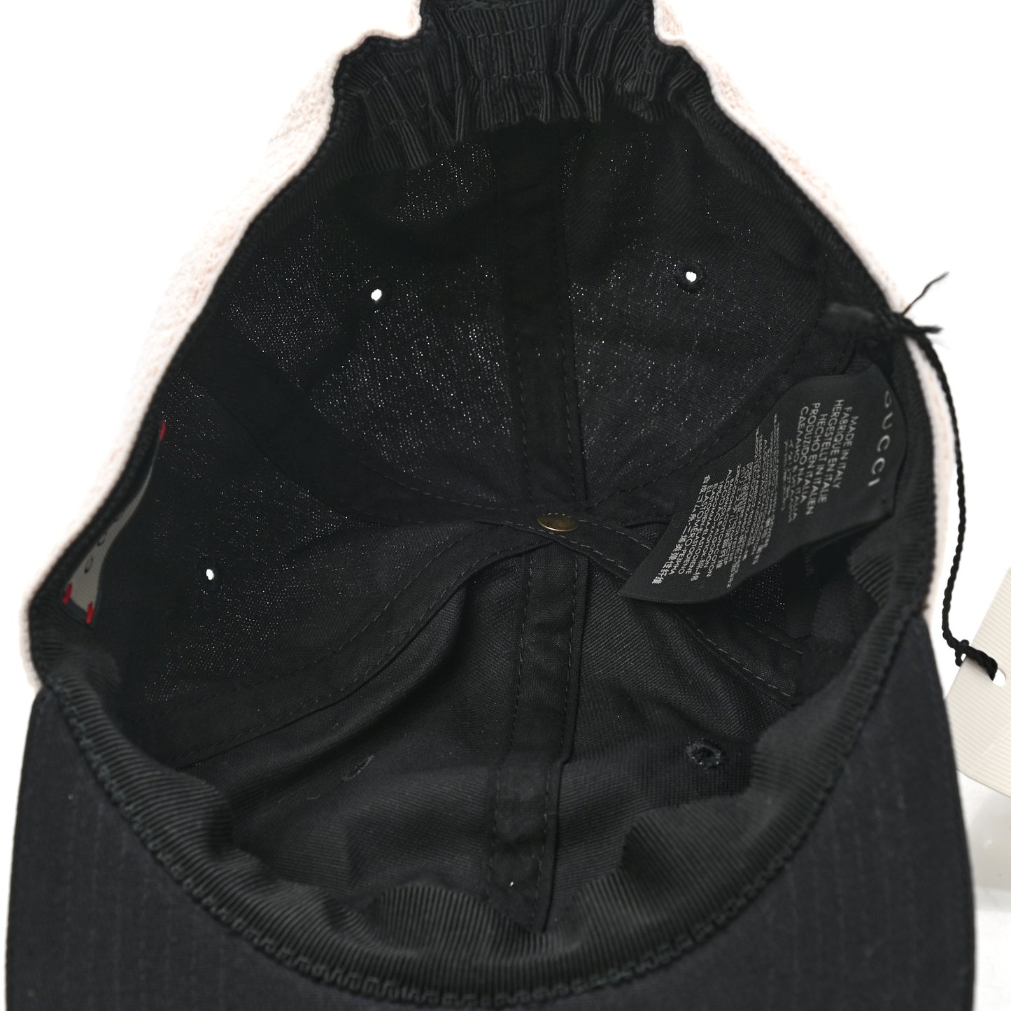 Gabardine Gucci Headband Baseball Hat M Black