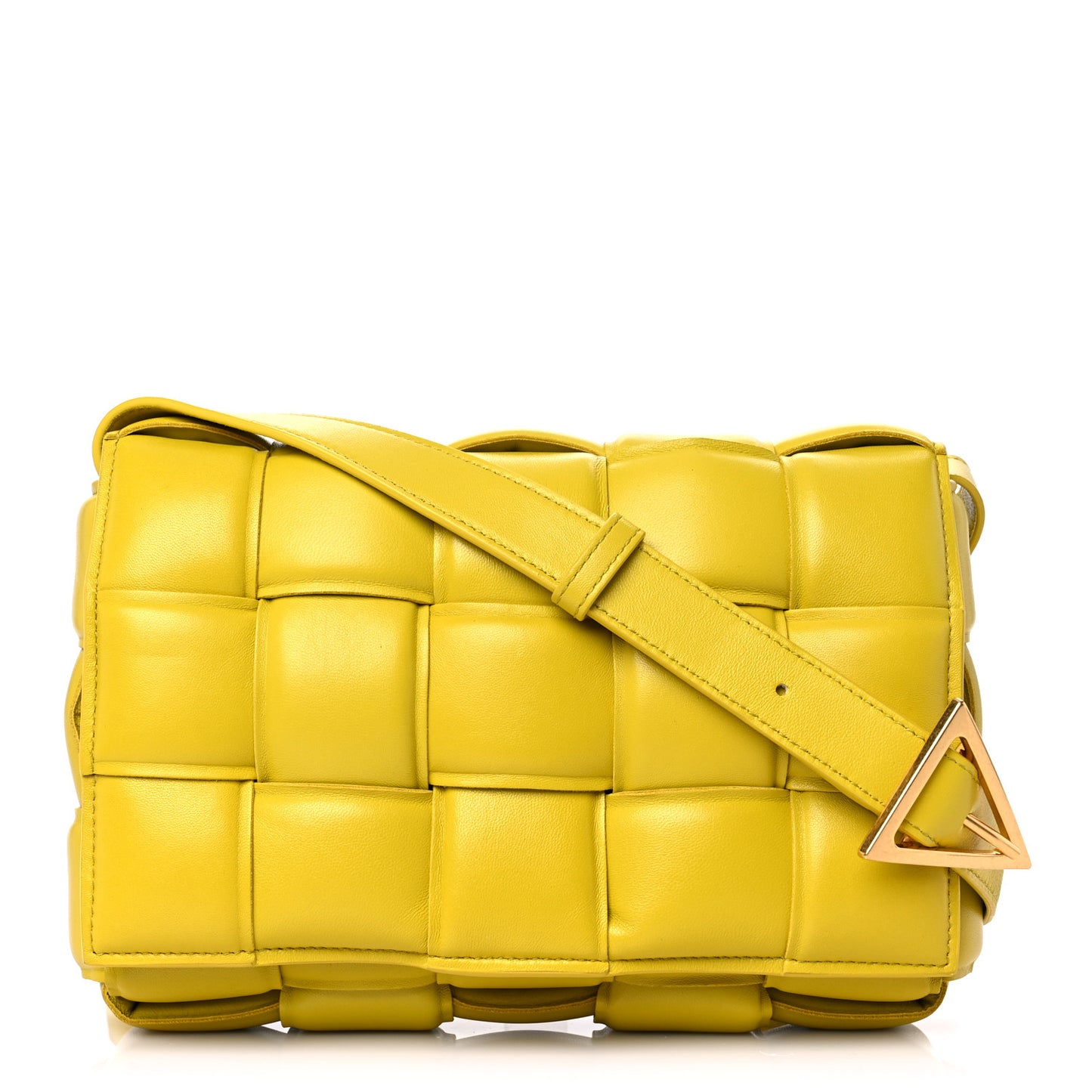 Nappa Maxi Intreccio Padded Cassette Crossbody Bag
