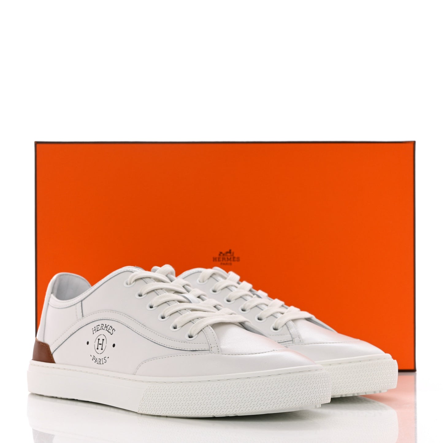 Calfskin Mens Get Sneakers 40 White