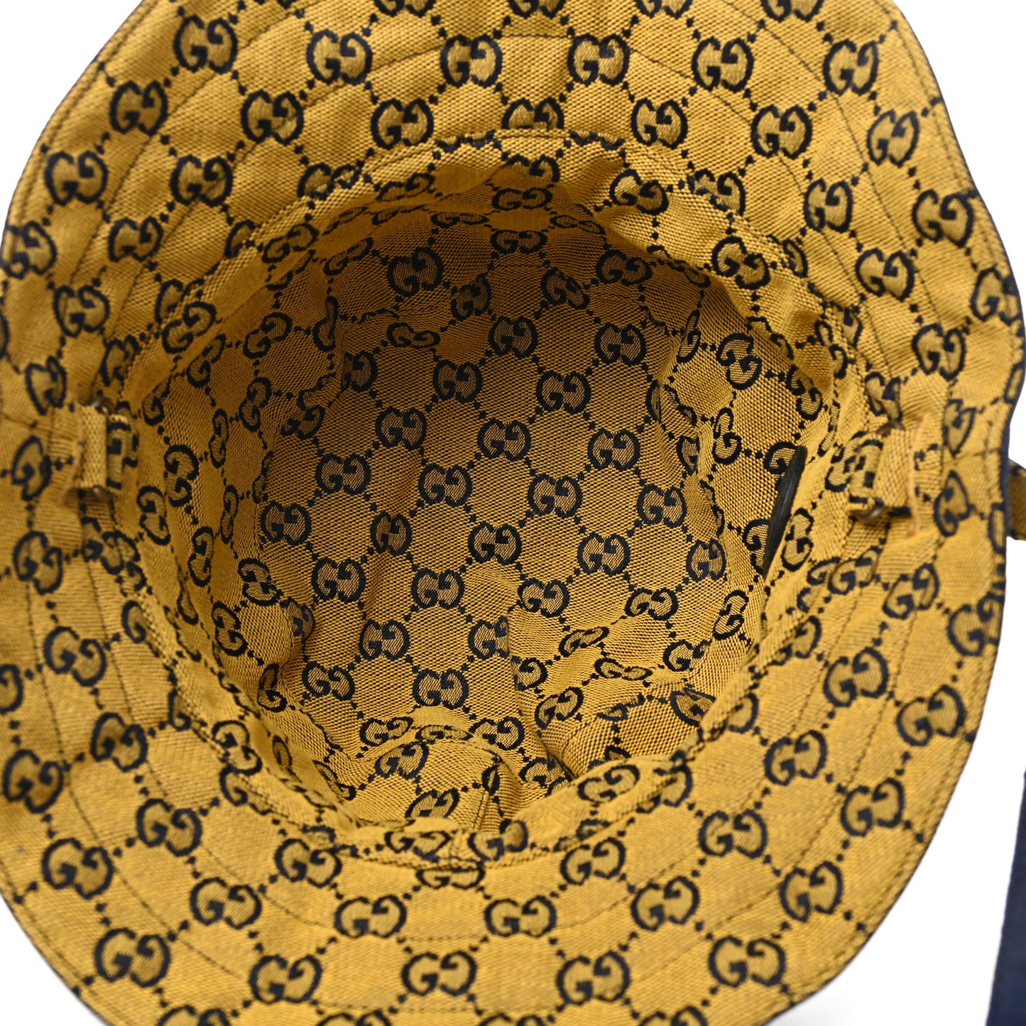 Monogram Multicolor Reversible Self-Tie Bucket Hat XL Yellow Blue