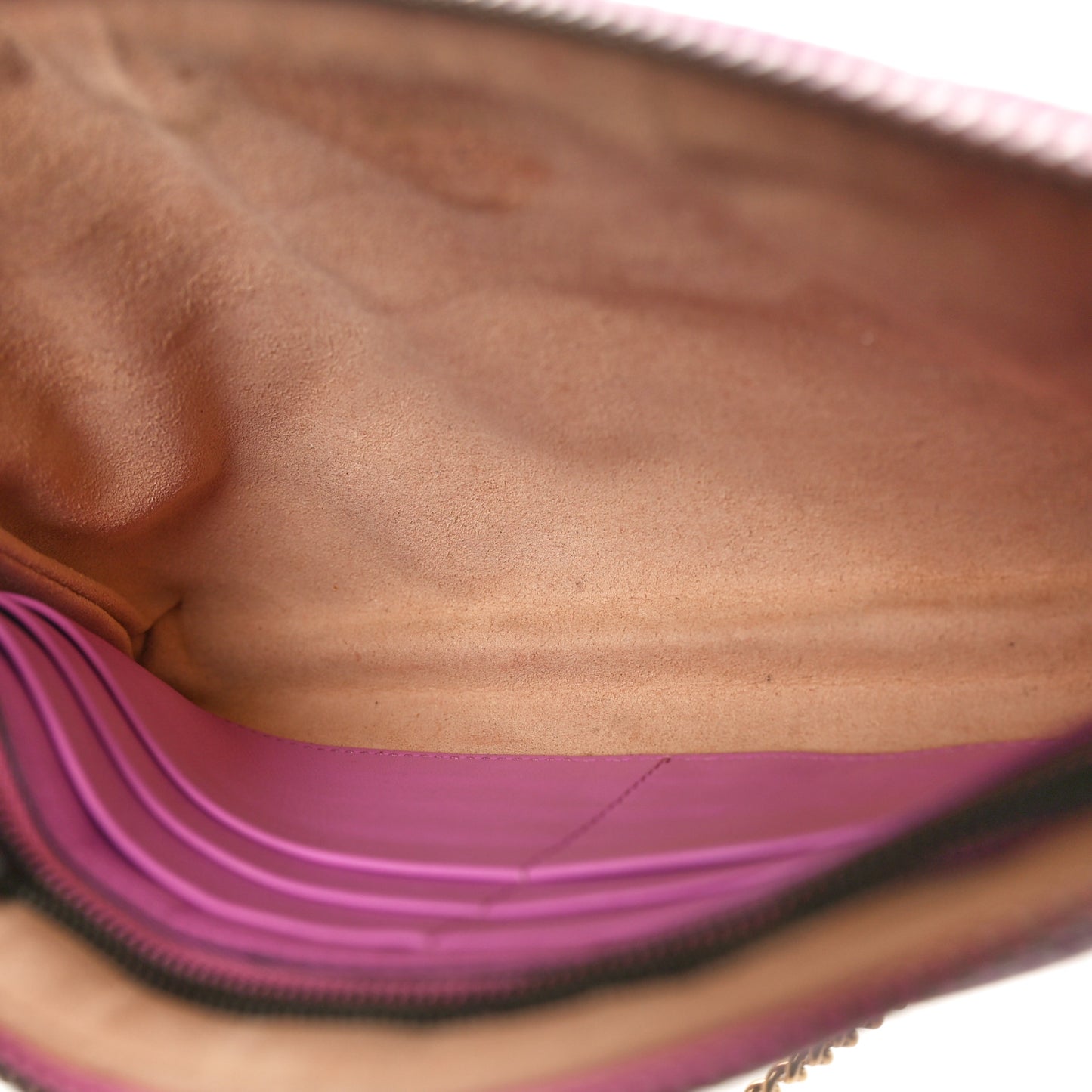 Calfskin Matelasse Mini GG Marmont Chain Bag Candy Mousse