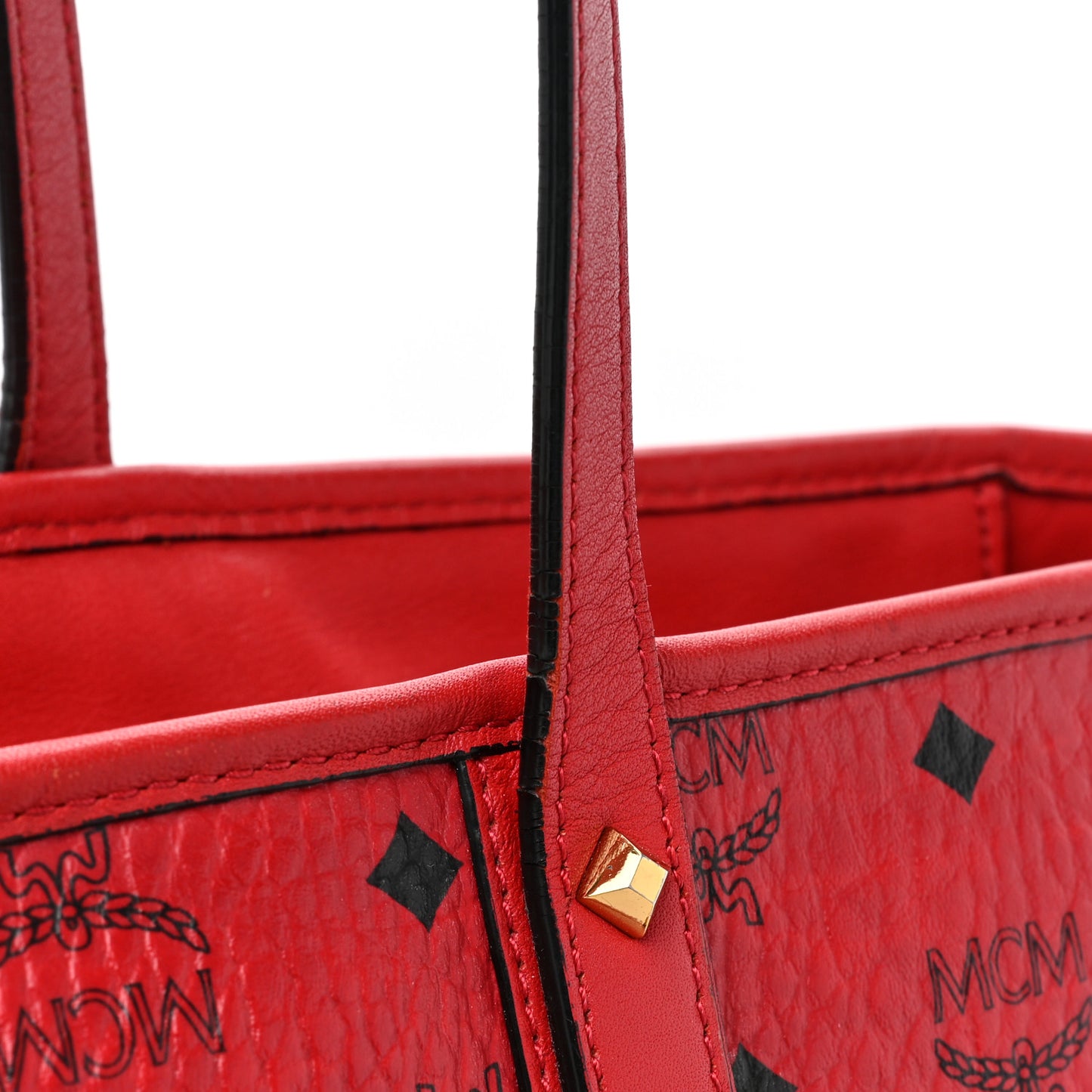Visetos Large Anya Shopper Tote Ruby Red