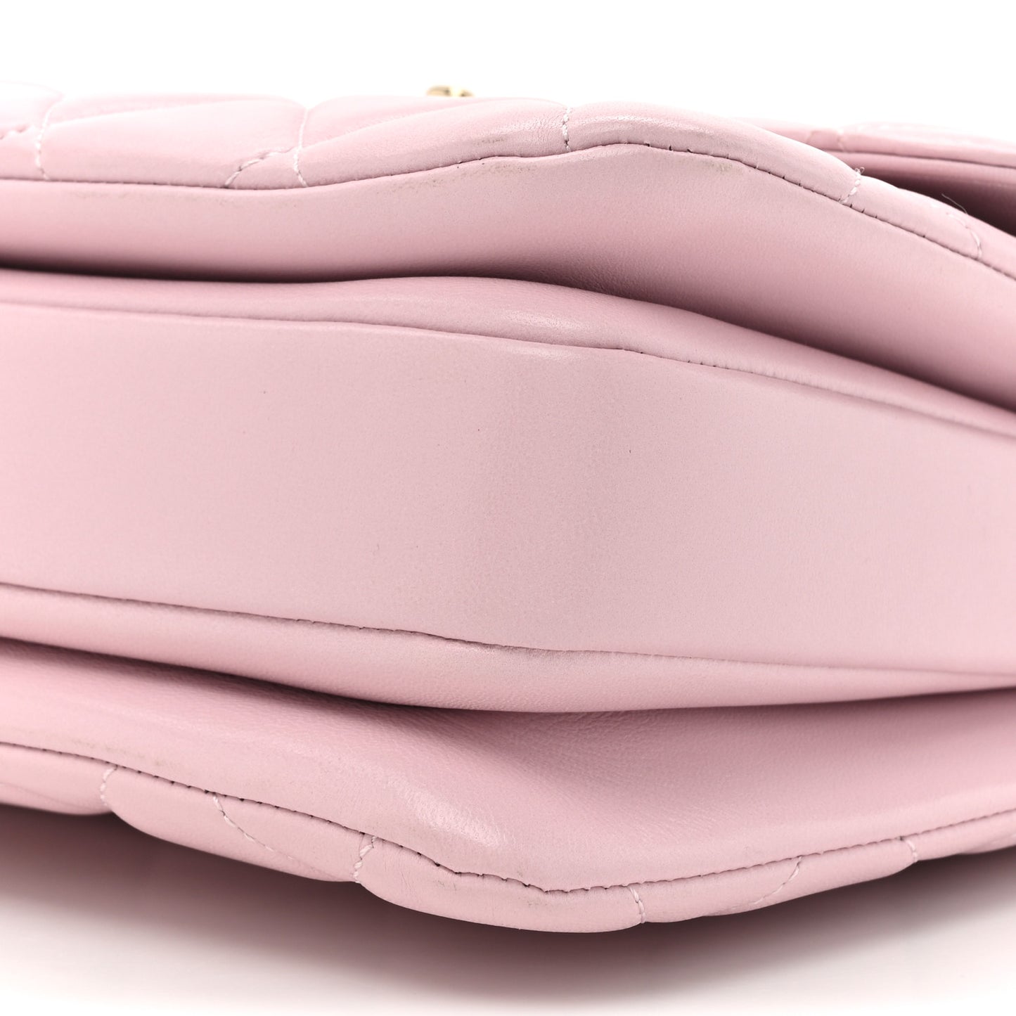 Lambskin Quilted Small Trendy CC Flap Dual Handle Bag Light Pink