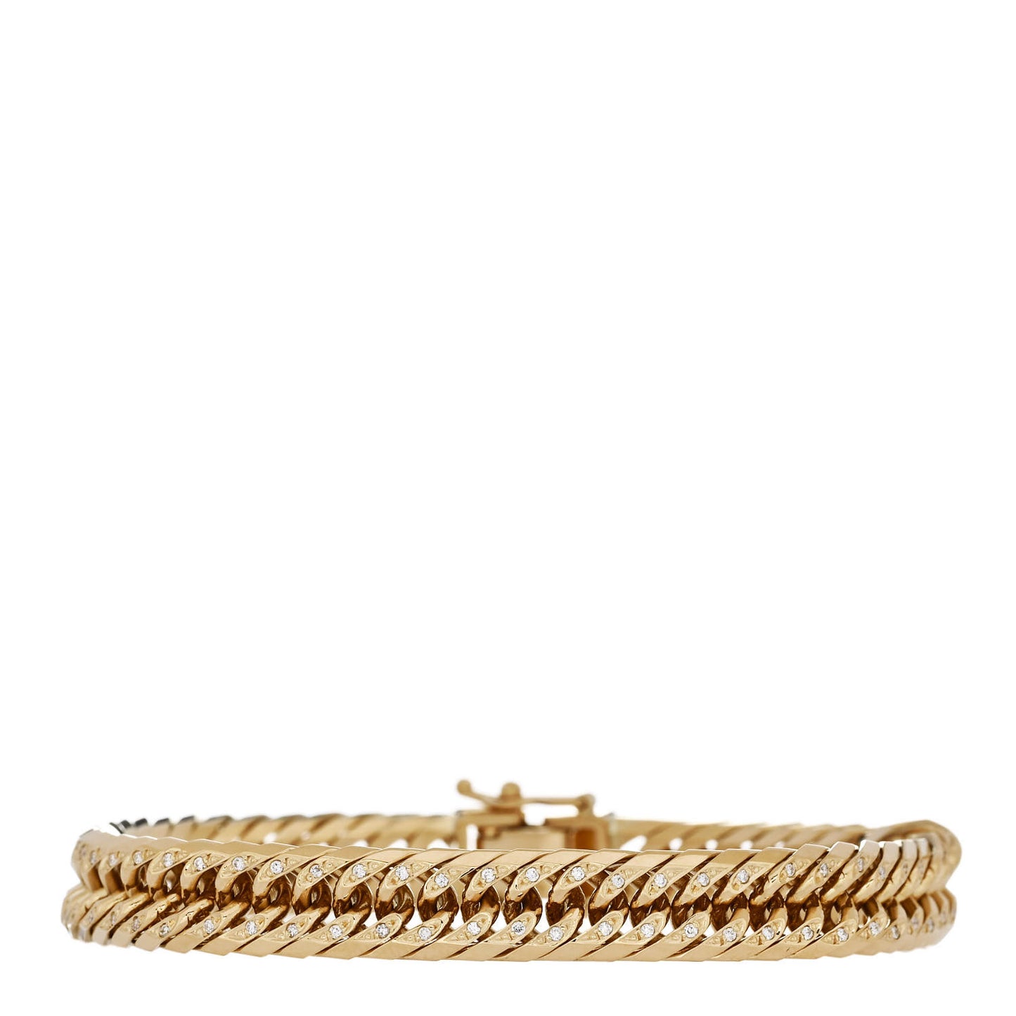 18K Yellow Gold Diamond .38ct Chain Bracelet