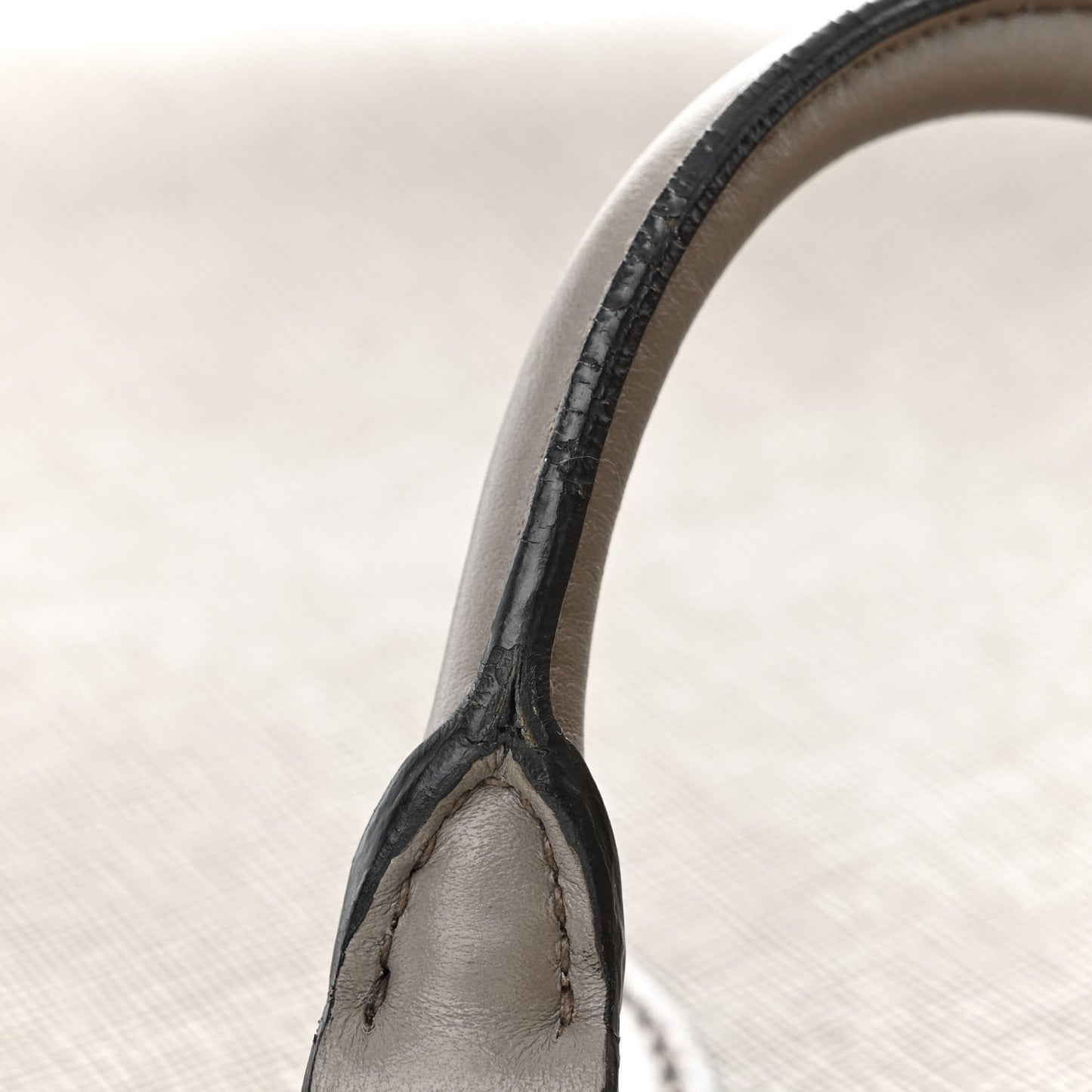 Saffiano Soft Calfskin Zippered Tote Marmo