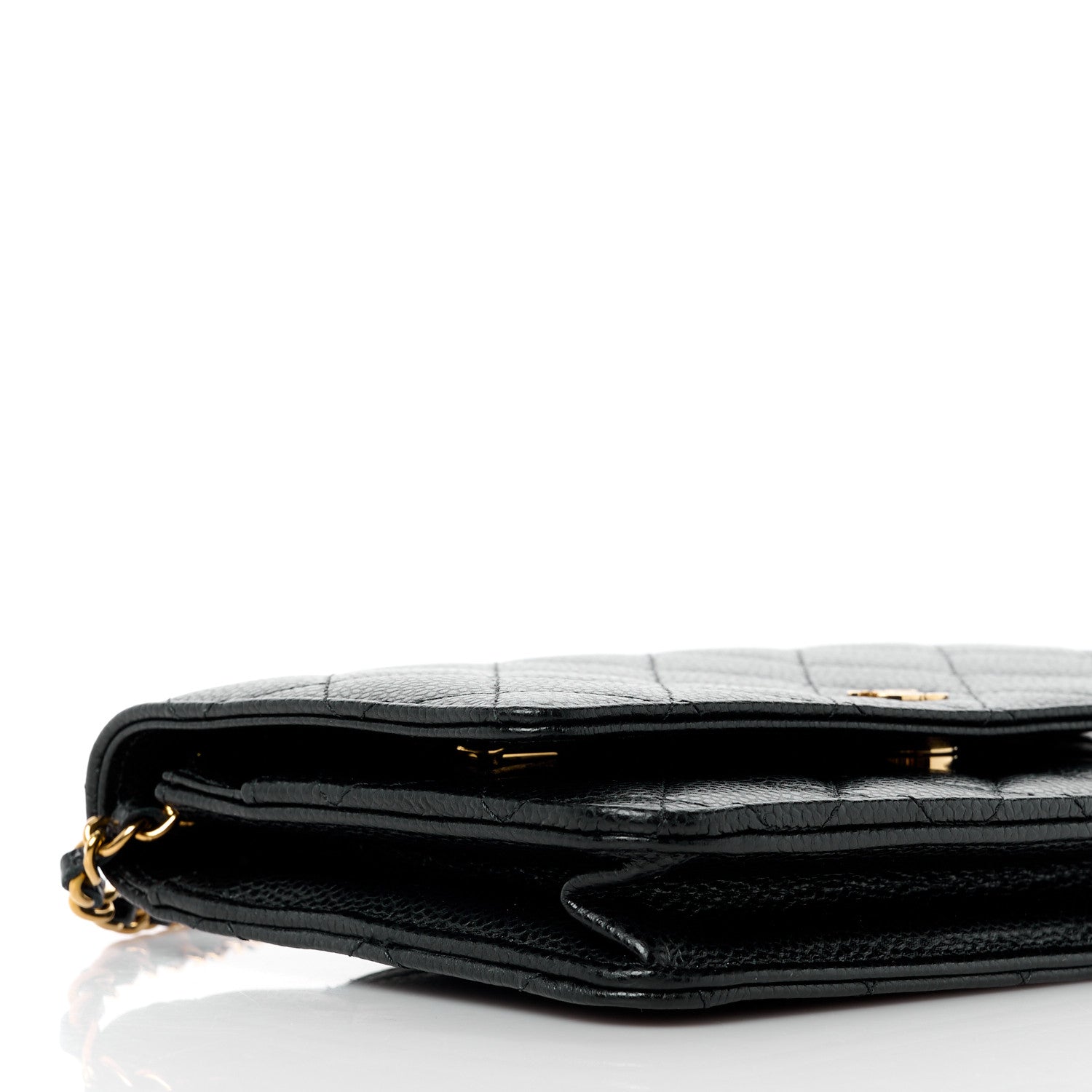 Chanel Caviar Quilted Wallet on Chain WOC Black 9 of 11