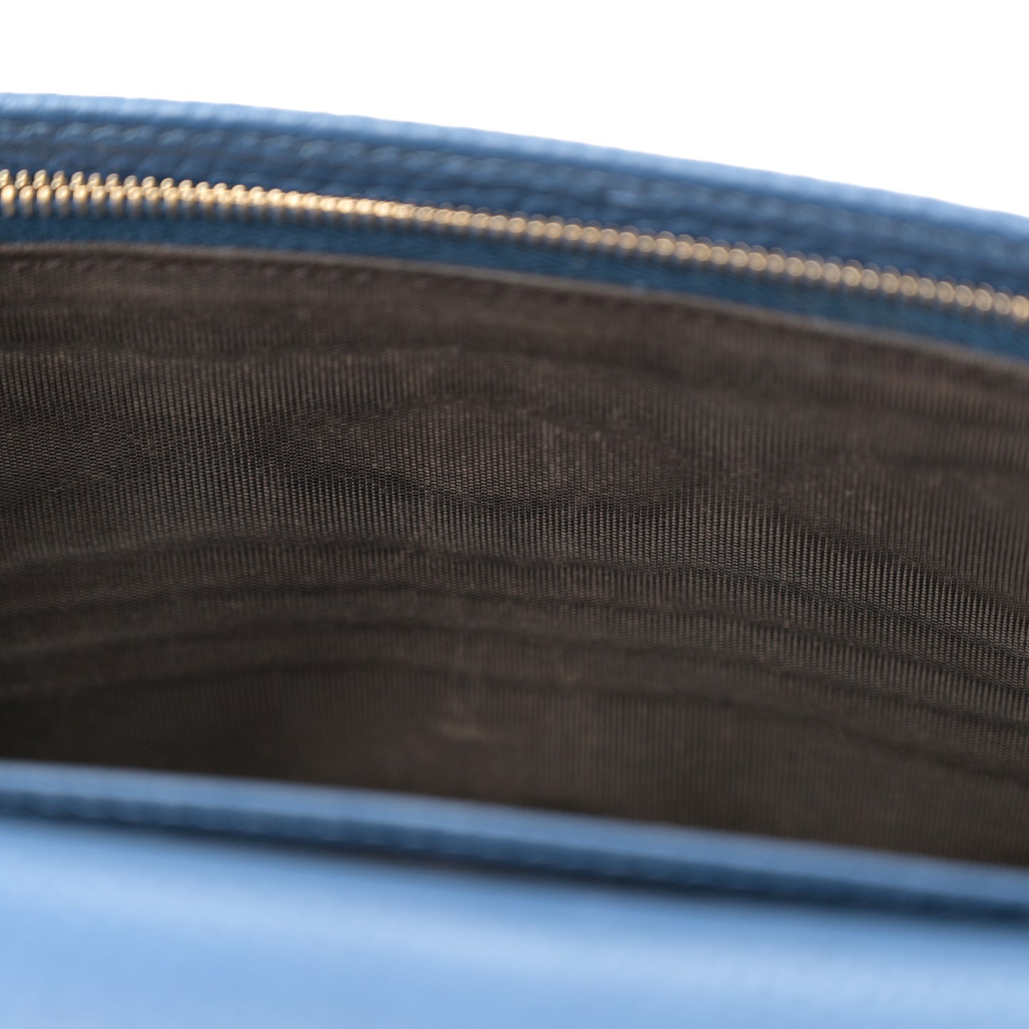 Pebbled Calfskin Soho Wallet on Chain Caspian