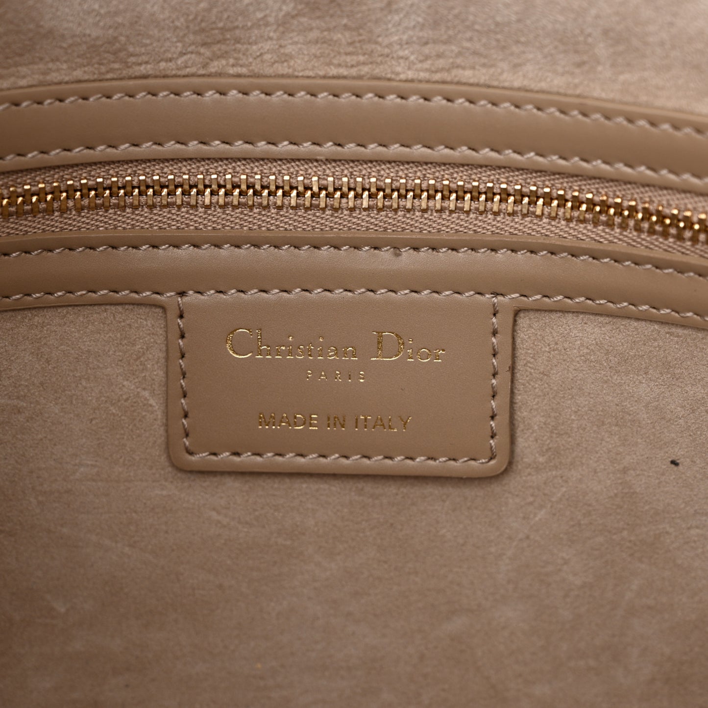 Calfskin Macrocannage Small Diorcamp Messenger Sand