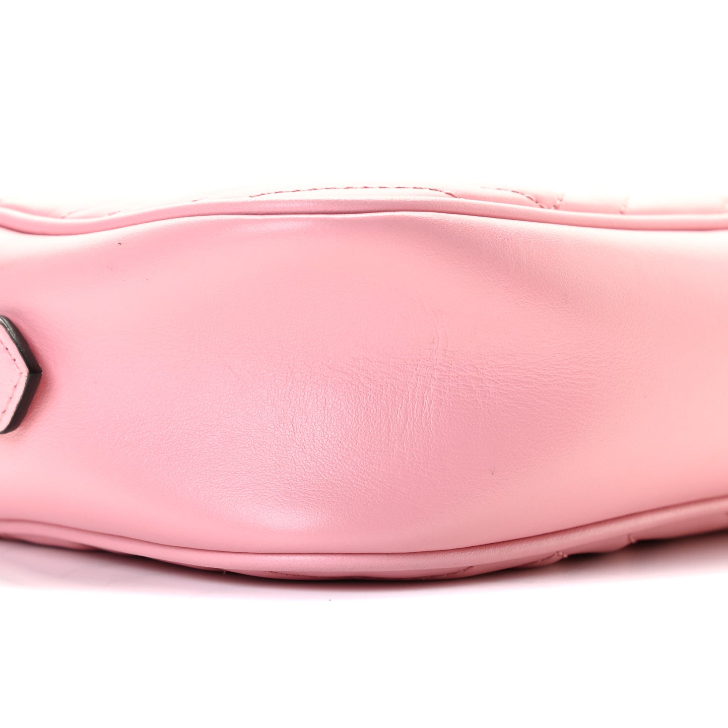Calfskin Matelasse Small GG Marmont Chain Shoulder Bag Wild Rose
