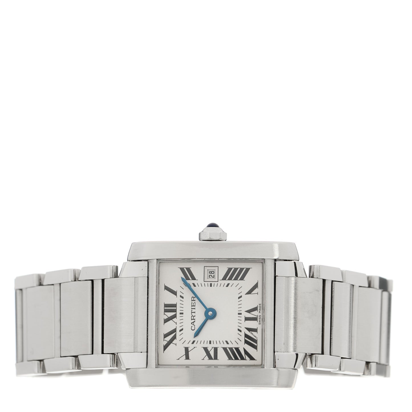 Stainless Steel 25mm Tank Francaise Quartz Watch