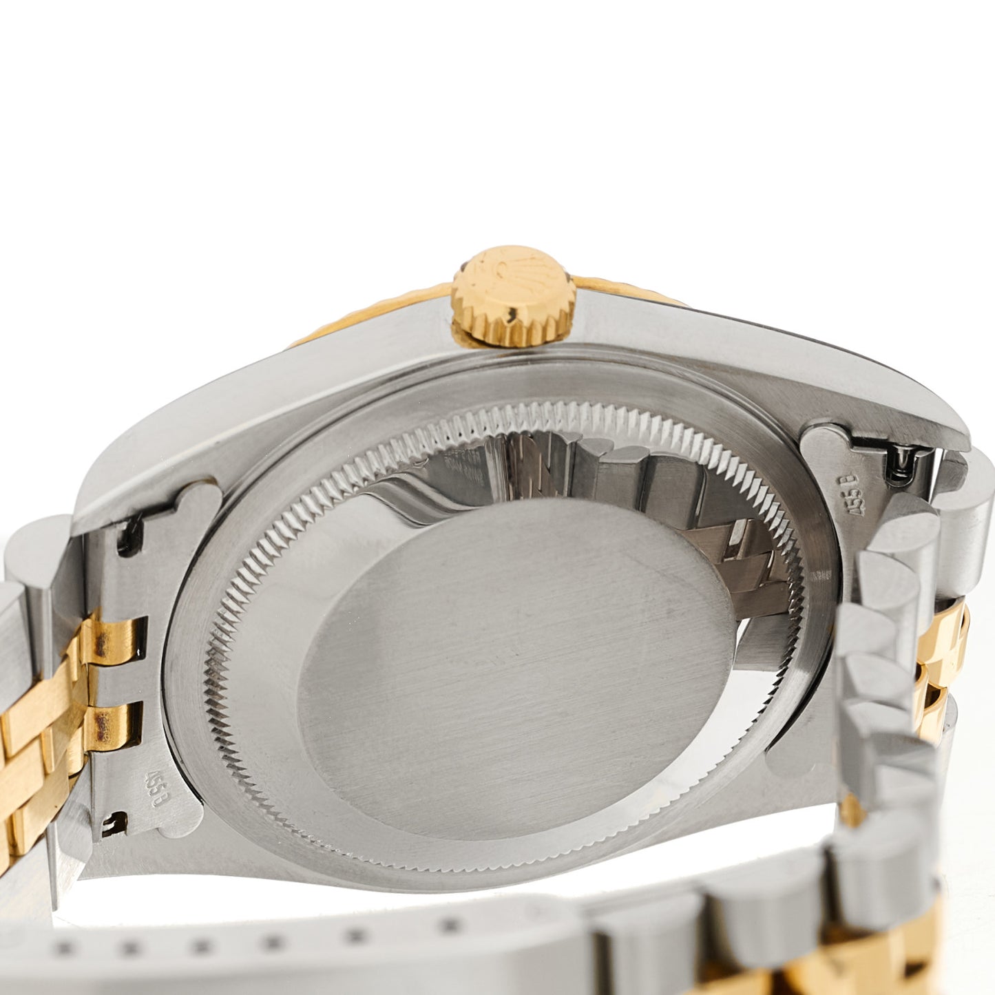 Stainless Steel 18K Yellow Gold 36mm Oyster Perpetual Datejust Watch Silver Roman 16233