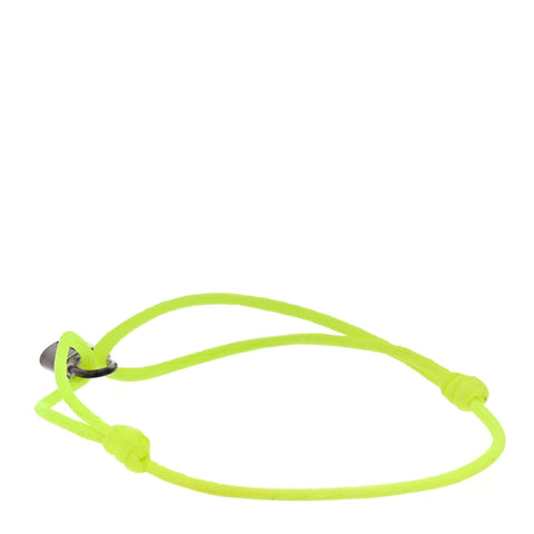 X UNICEF Sterling Silver Lockit Bracelet Neon Yellow