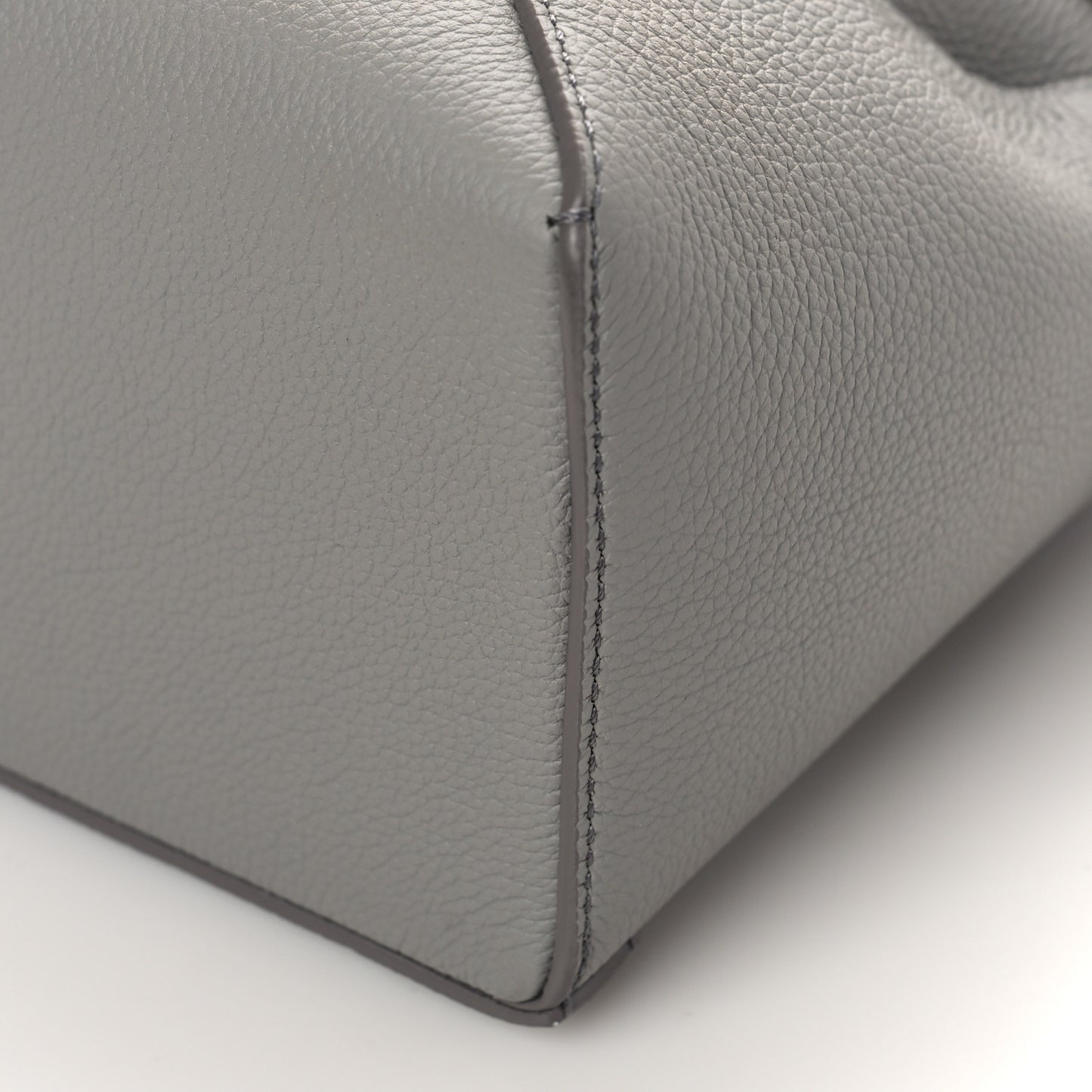 Soft Grained Calfskin Small Puzzle Edge Bag Pearl Grey