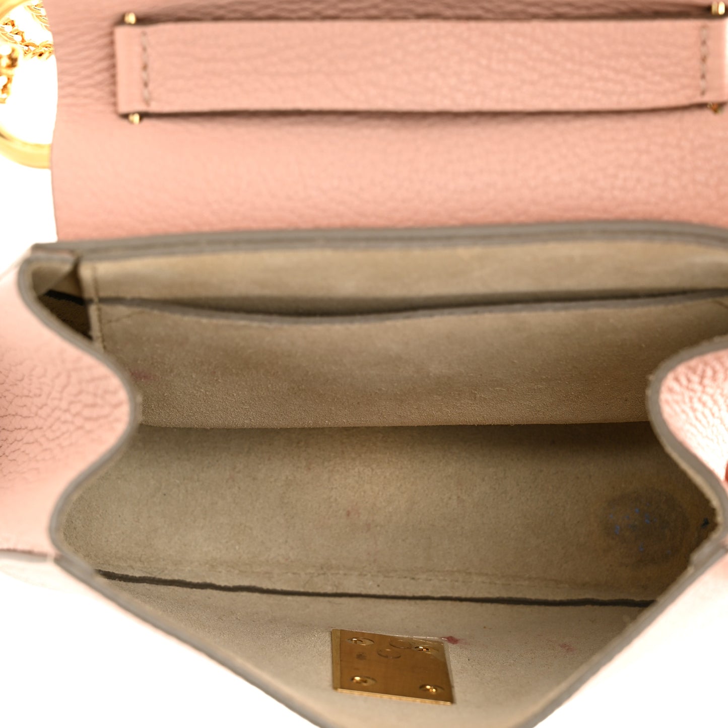 Grained Lambskin Mini Drew Shoulder Bag Misty Rose