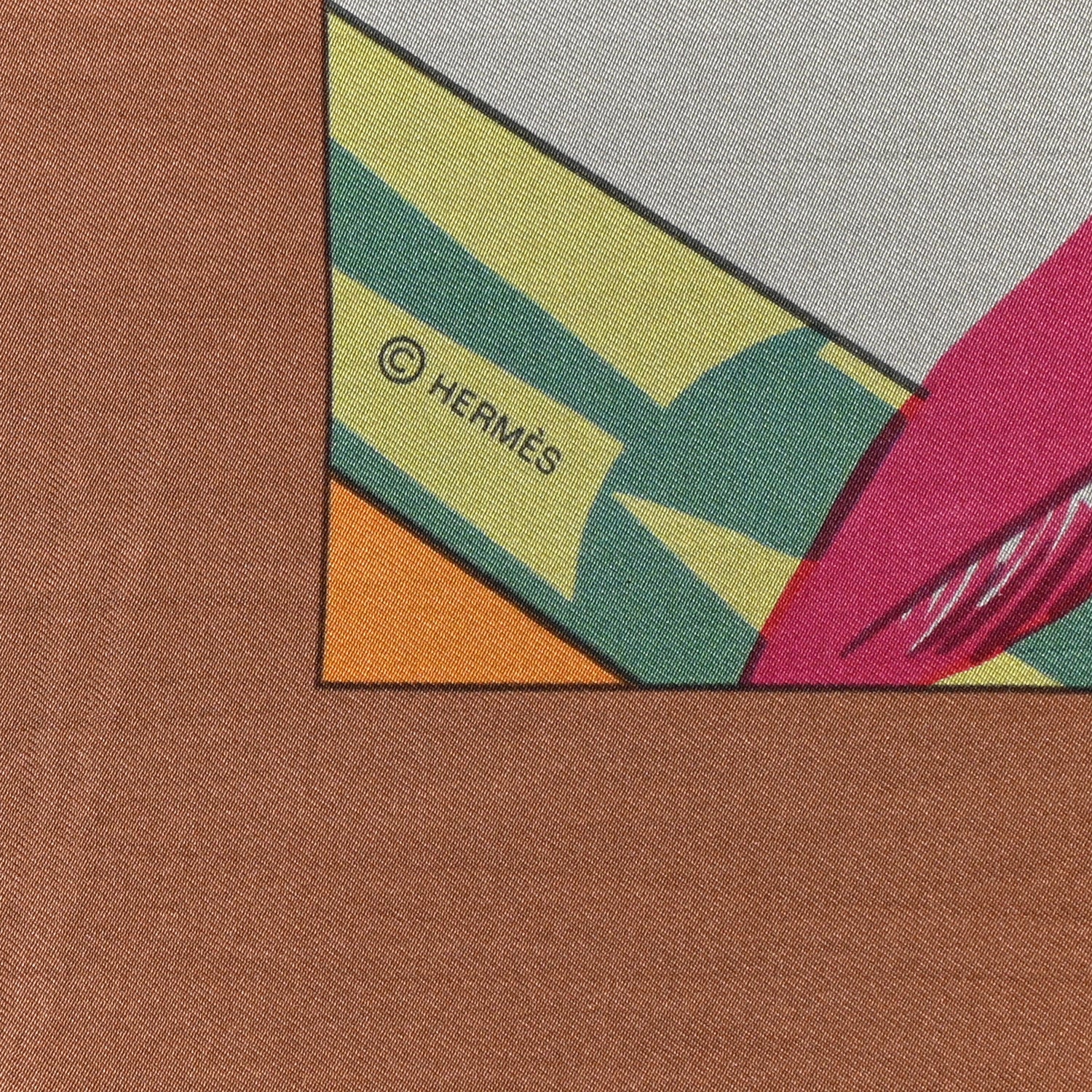 Hermes Silk Dip Dyed Brazil Shawl 140 4 of 6