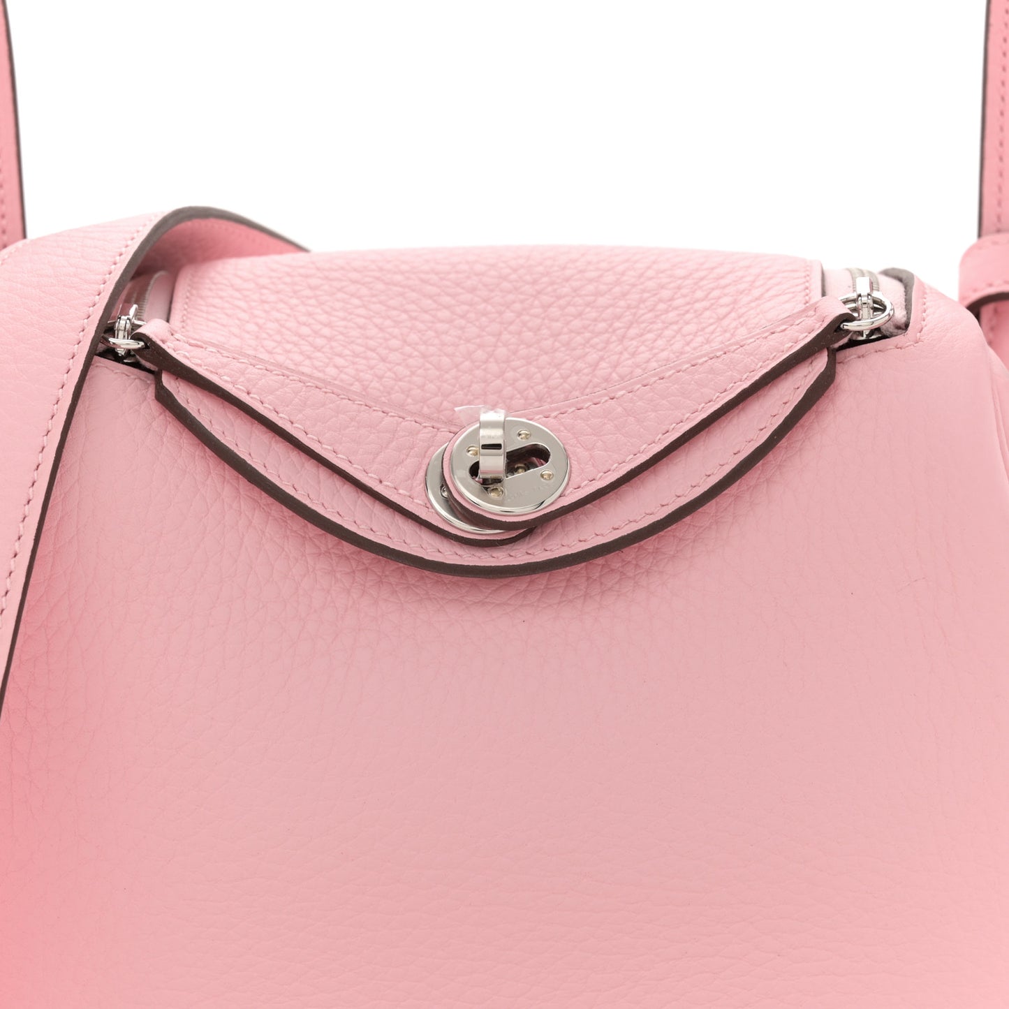 Taurillon Clemence Verso Mini Lindy 20 Rose Sakura Gris Perle