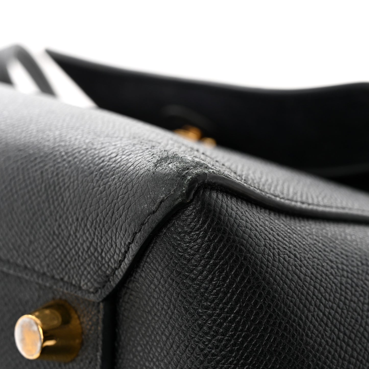 Grained Calfskin Mini Belt Bag Black