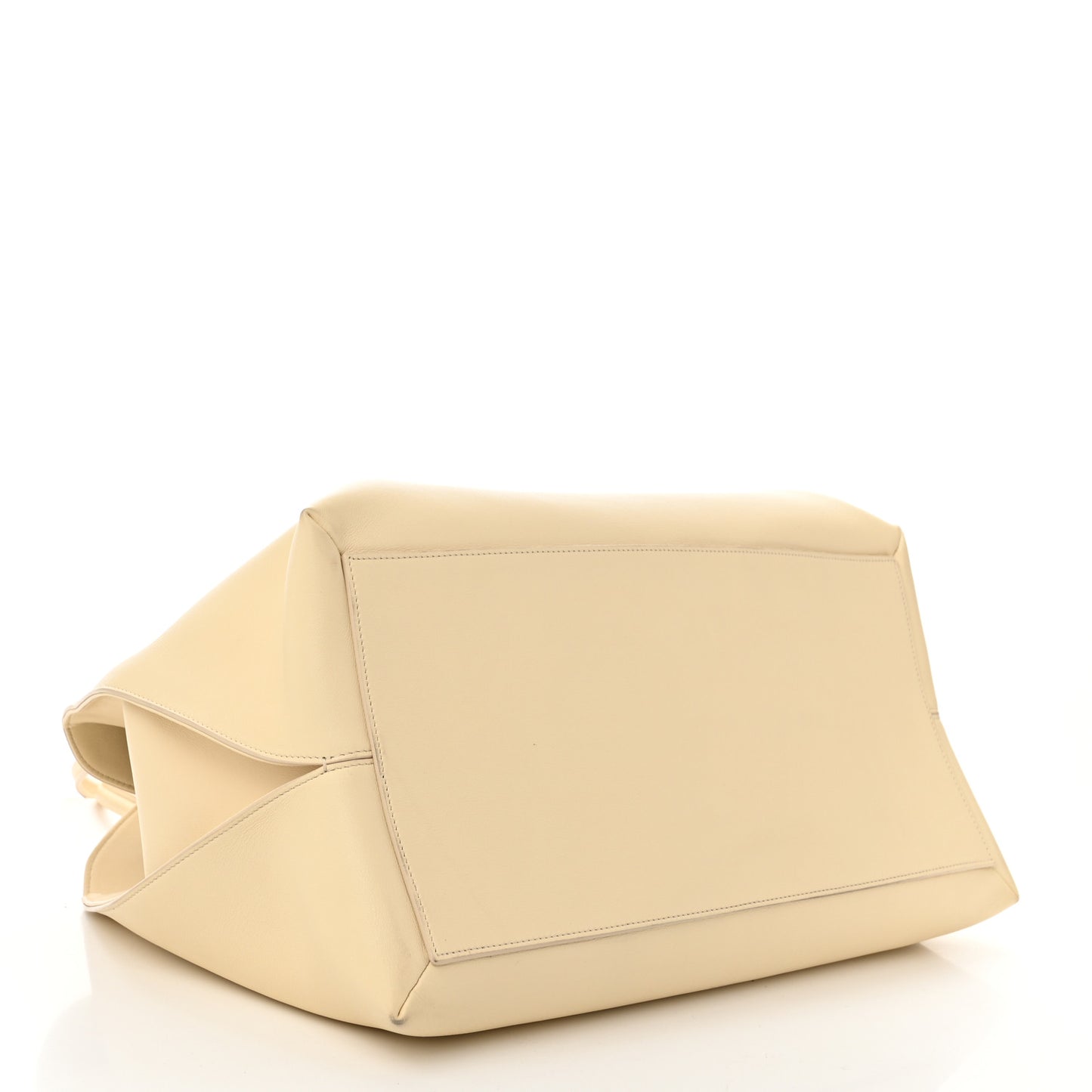 Calfskin Gabriel Foldover Tote Ivory