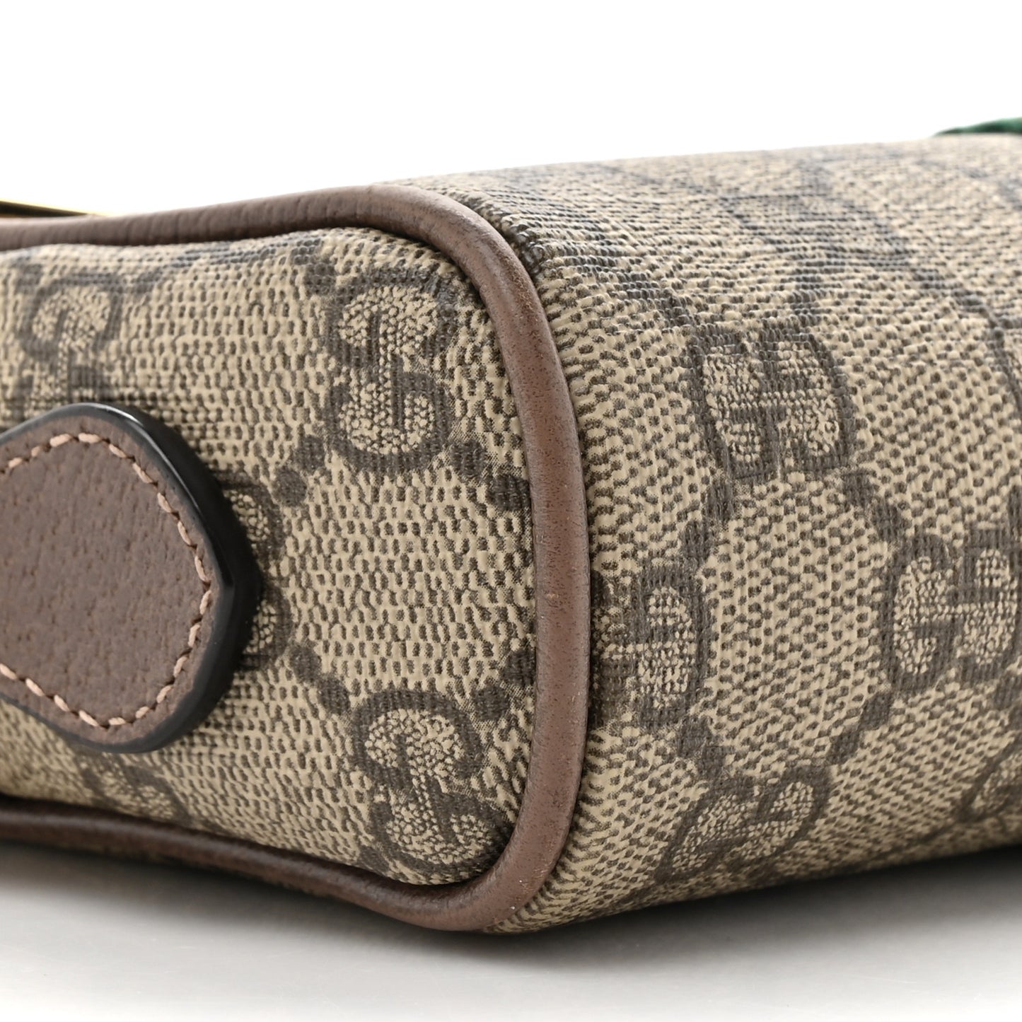GG Supreme Monogram Web Mini Ophidia Shoulder Bag Brown