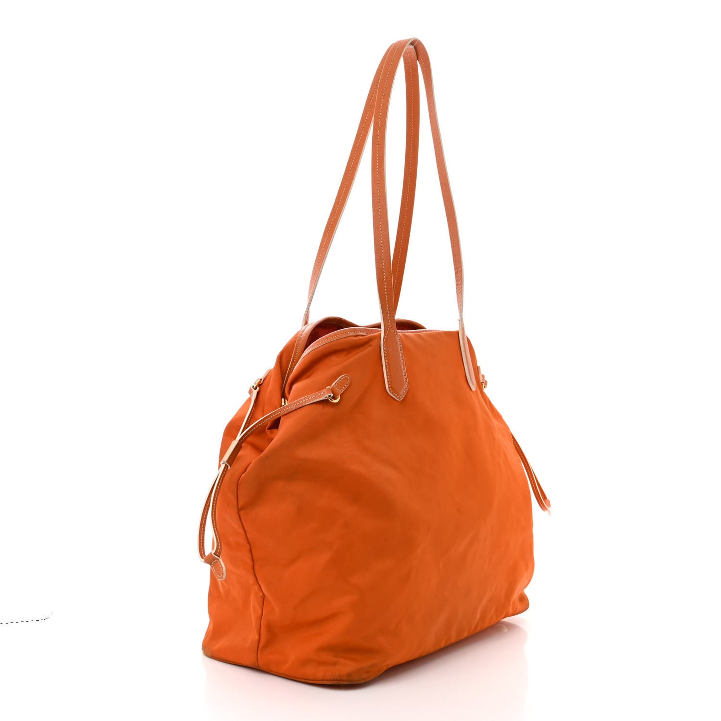 Tessuto Nylon Saffiano Tote Giallo
