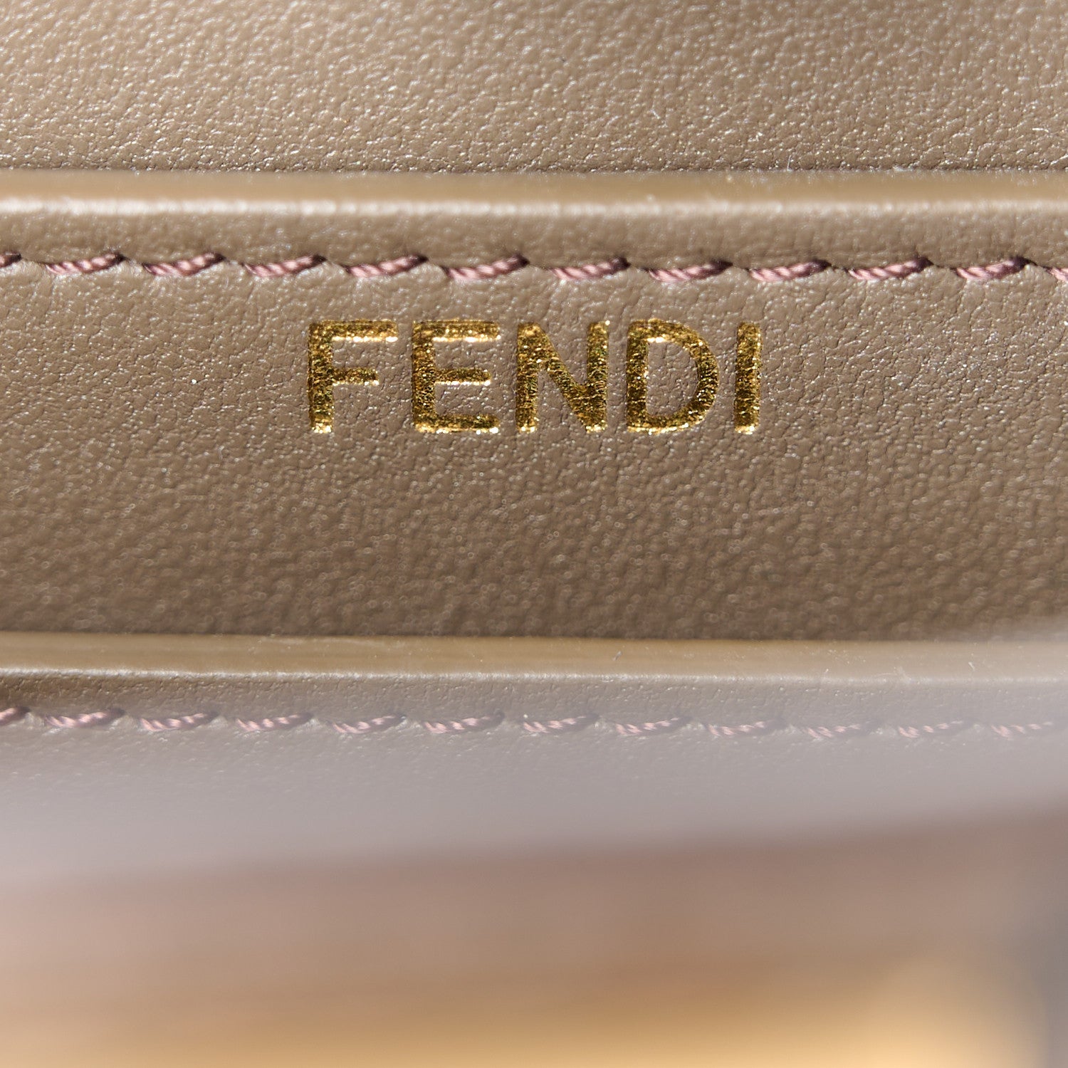 Fendi Vitello Seta Shiny Nappa Floral Embroidered Petite Peekaboo I SEE U Satchel Carbone Black 8 of 14