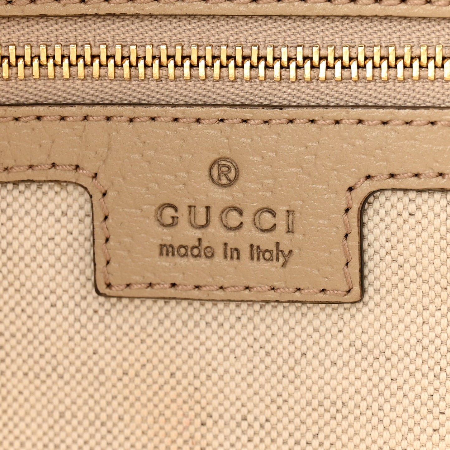 GG Supreme Monogram Textured Dollar Calfskin Web Medium Ophidia Shopping Tote Beige Mystic White Oatmeal