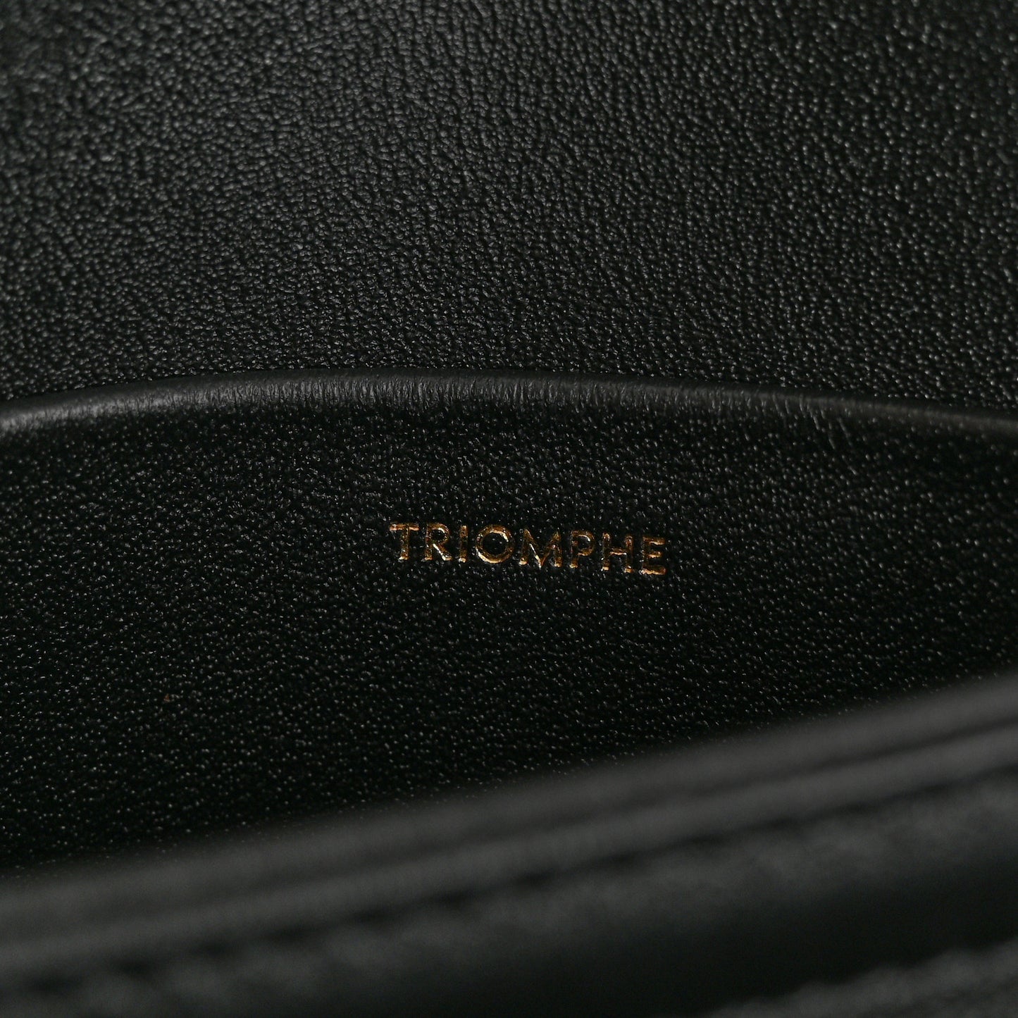 Shiny Calfskin Teen Triomphe Black