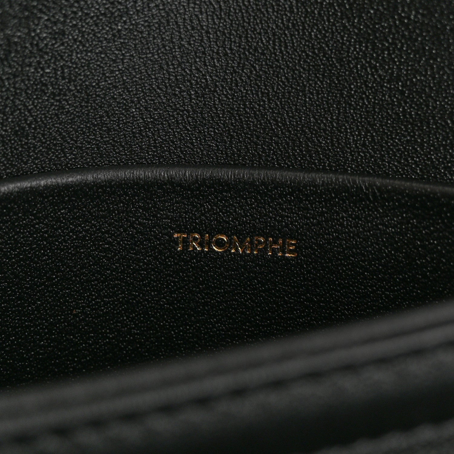 Celine Shiny Calfskin Teen Triomphe Black 7 of 13
