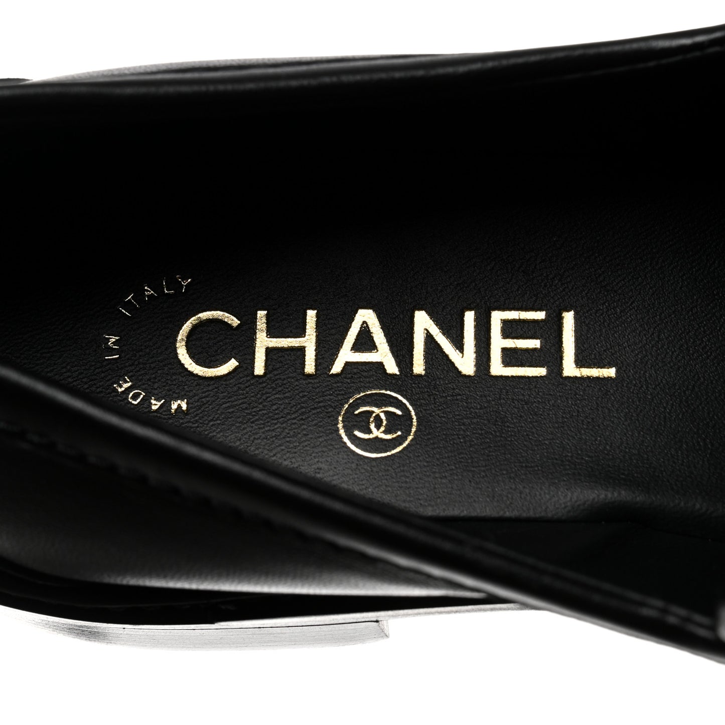 Lambskin Quilted CC Turnlock Loafers 37.5 Black