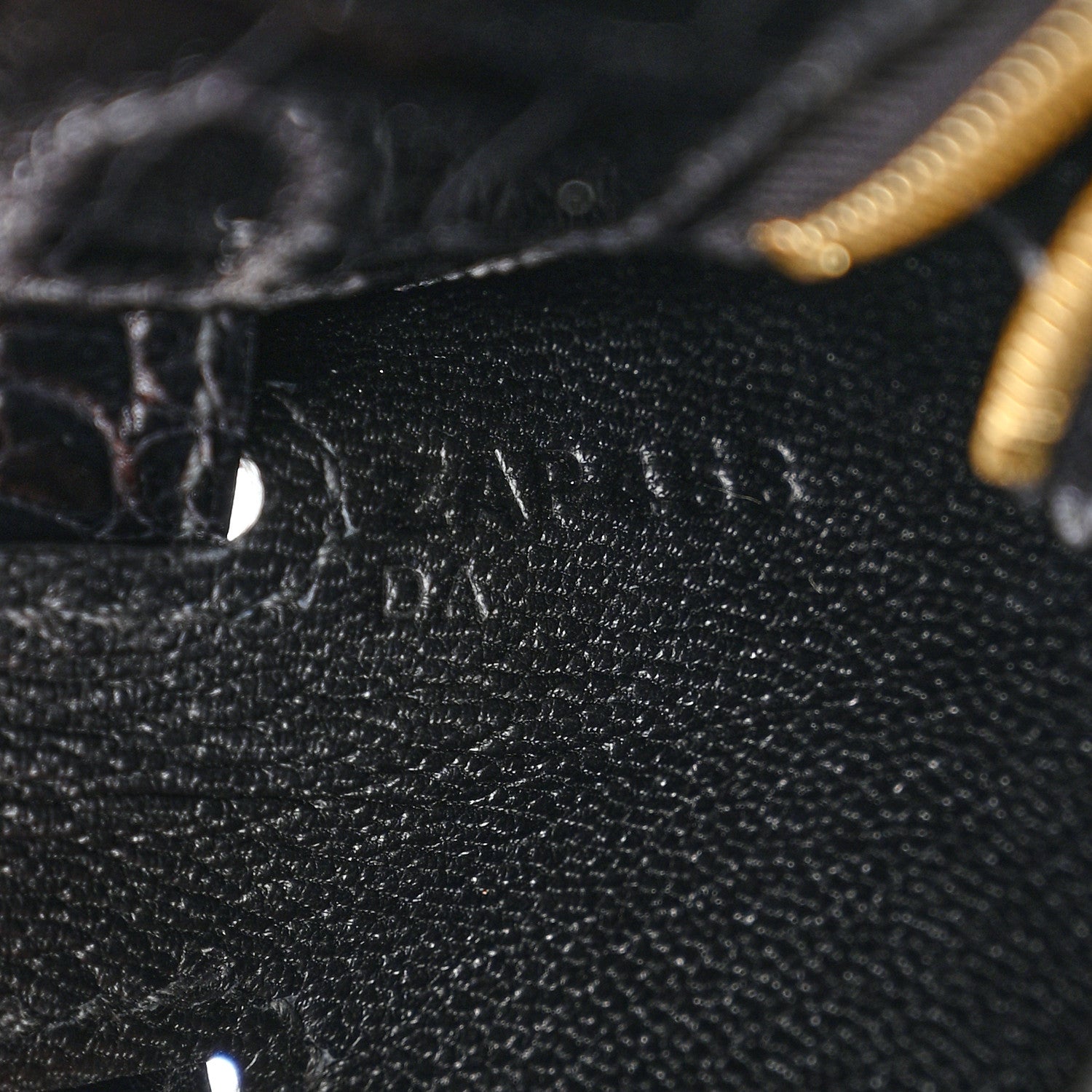 Hermes Shiny Porosus Crocodile Kelly Sellier 25 Black 7 of 11