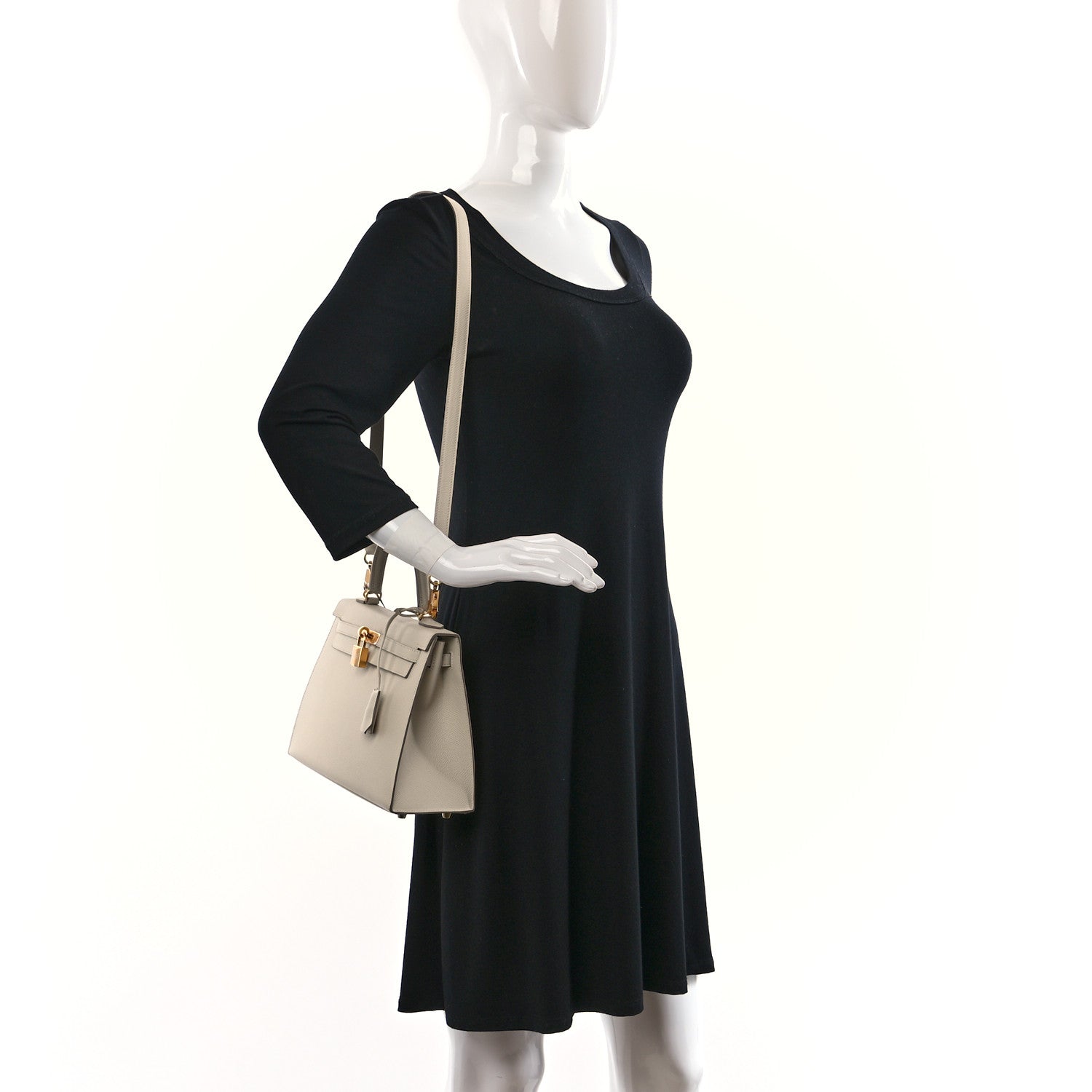 Hermes Epsom Kelly Sellier 25 Craie 2 of 14