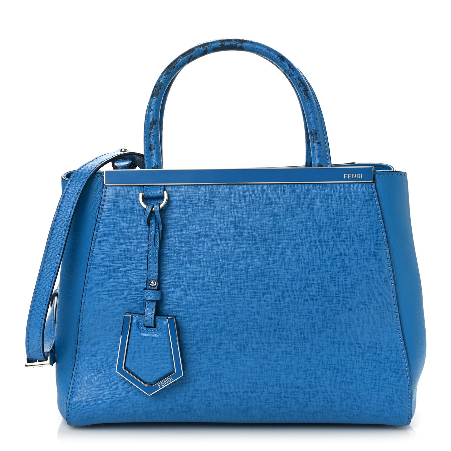 Vitello Elite Flamingo Petite 2Jours Tote Blue Royal
