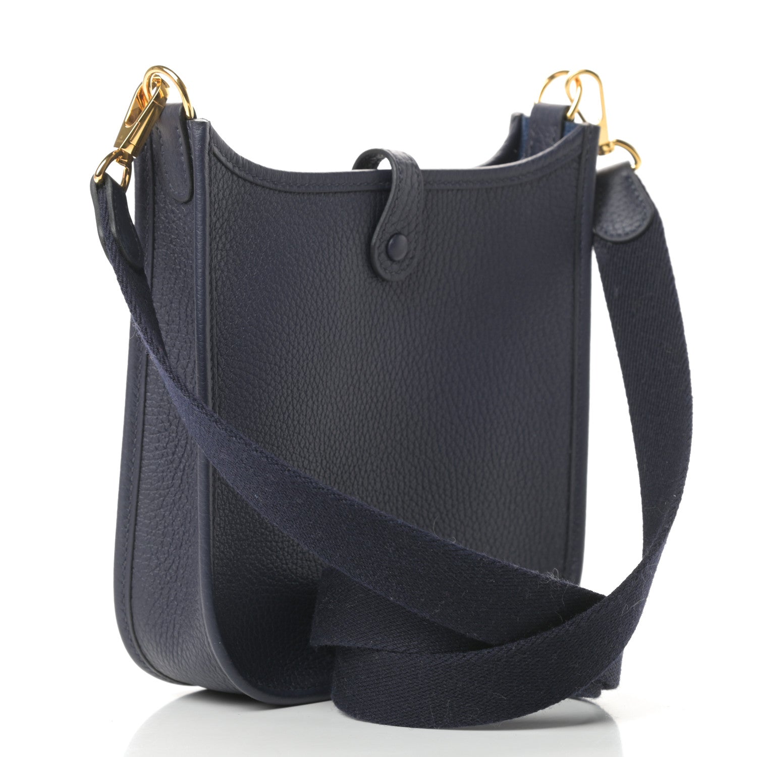 Hermes Taurillon Clemence Evelyne TPM Bleu Nuit 3 of 11