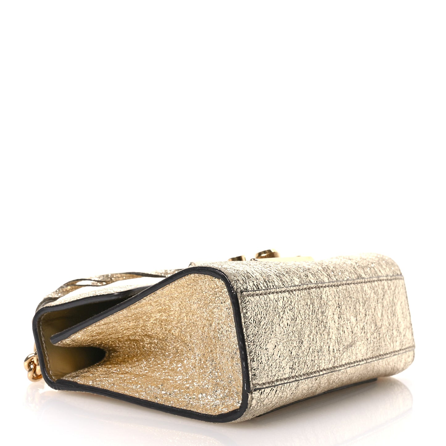Galassia Small Padlock Shoulder Bag Platino