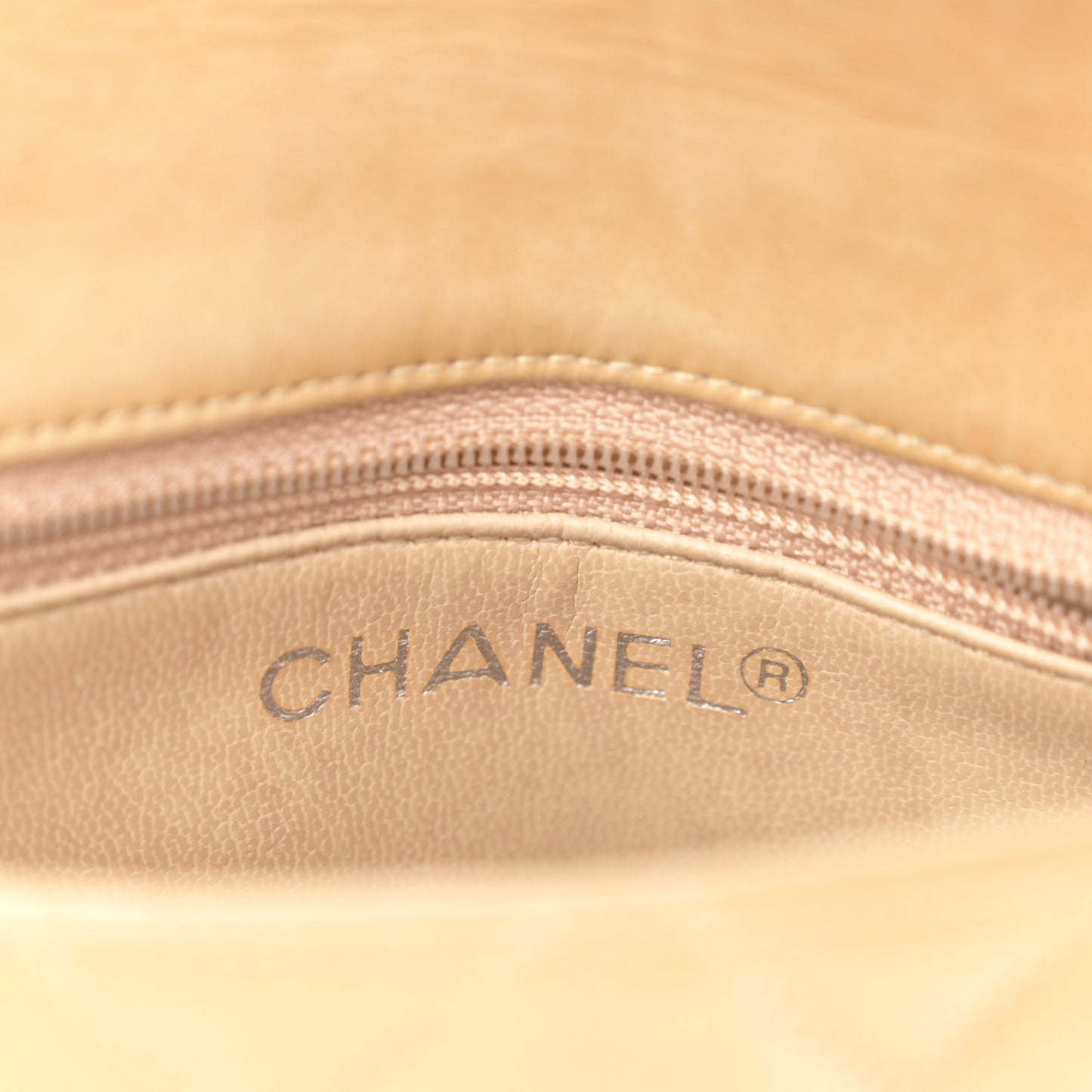Lambskin Quilted Flap Waist Belt Bag 70 28 Beige