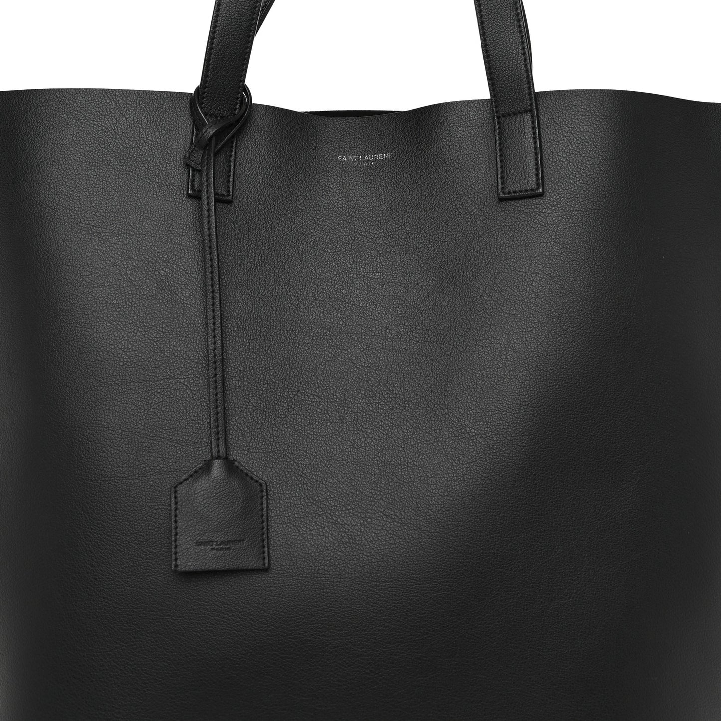 Calfskin Medium Shopping Tote Black