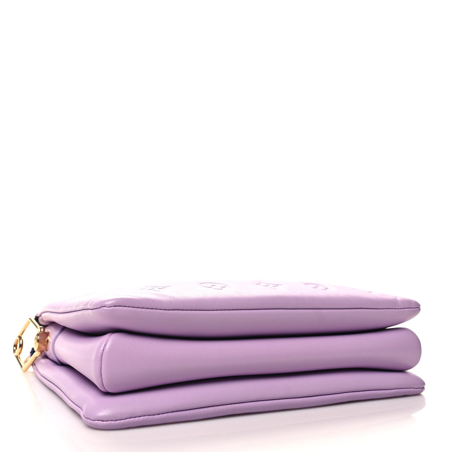 Lambskin Embossed Monogram Coussin PM Parme