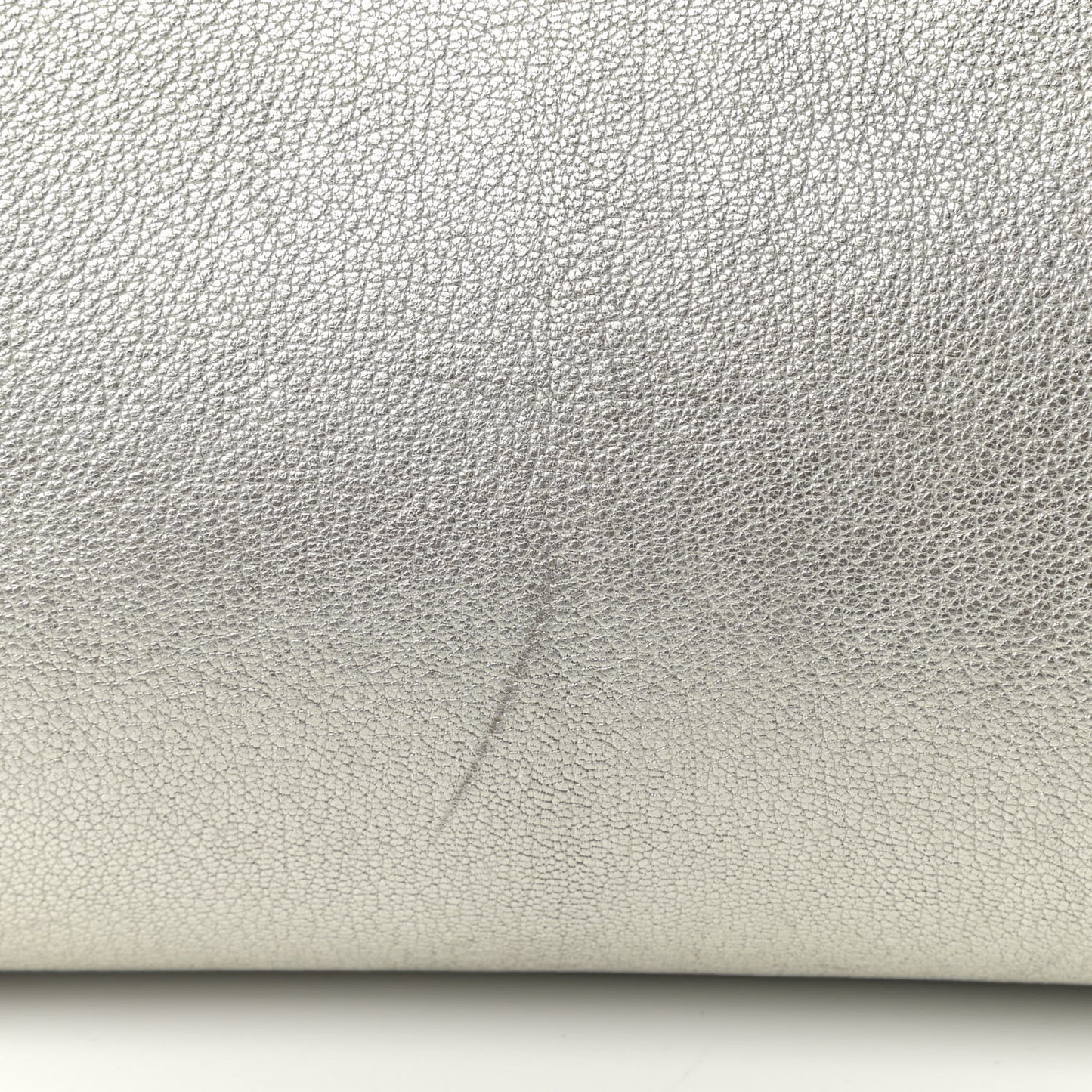 Metallic Sugar Goatskin Small Antigona Silver