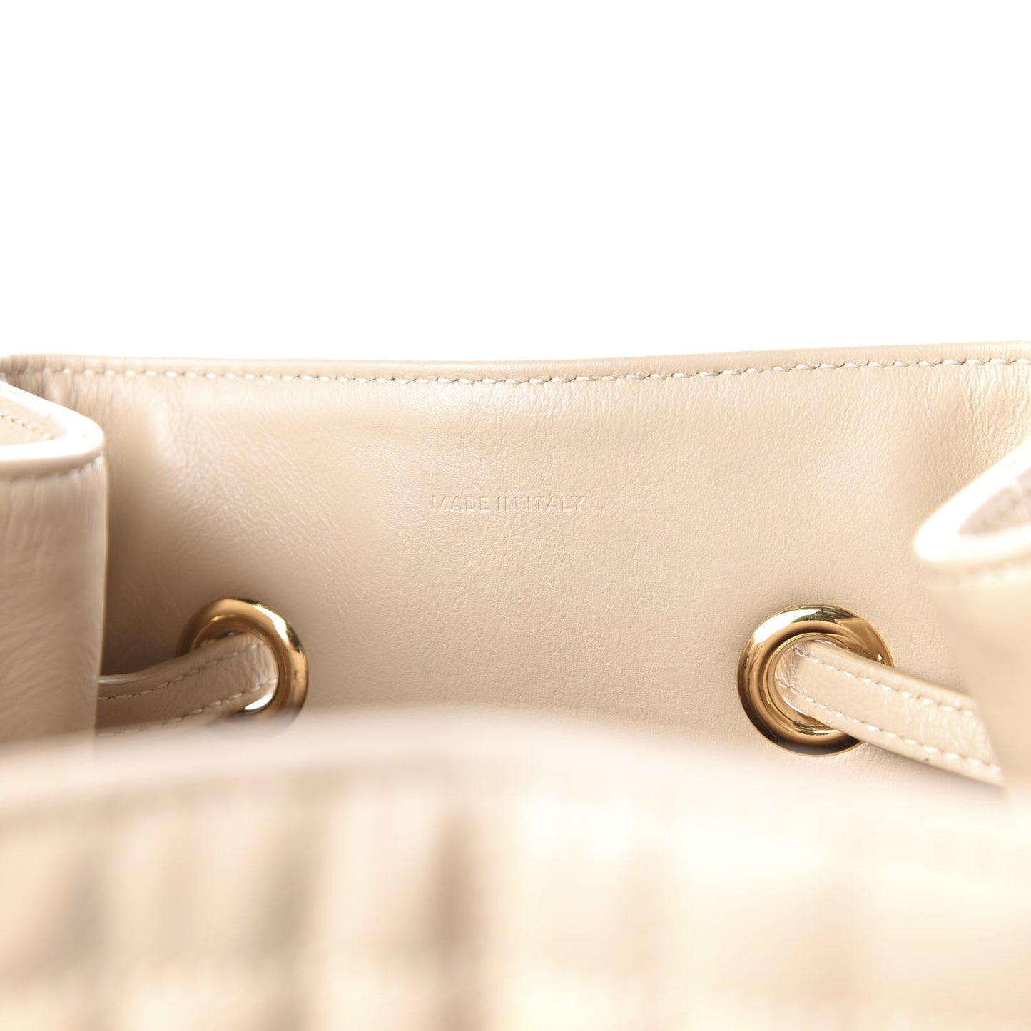 Calfskin Quilted Small C Backpack Nude