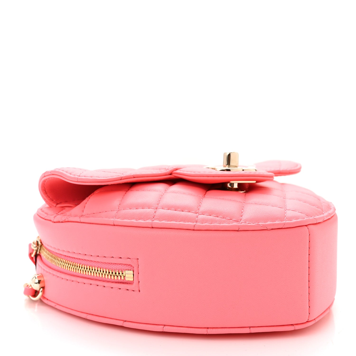 Chanel Lambskin Quilted CC In Love Heart Bag Pink 4 of 11