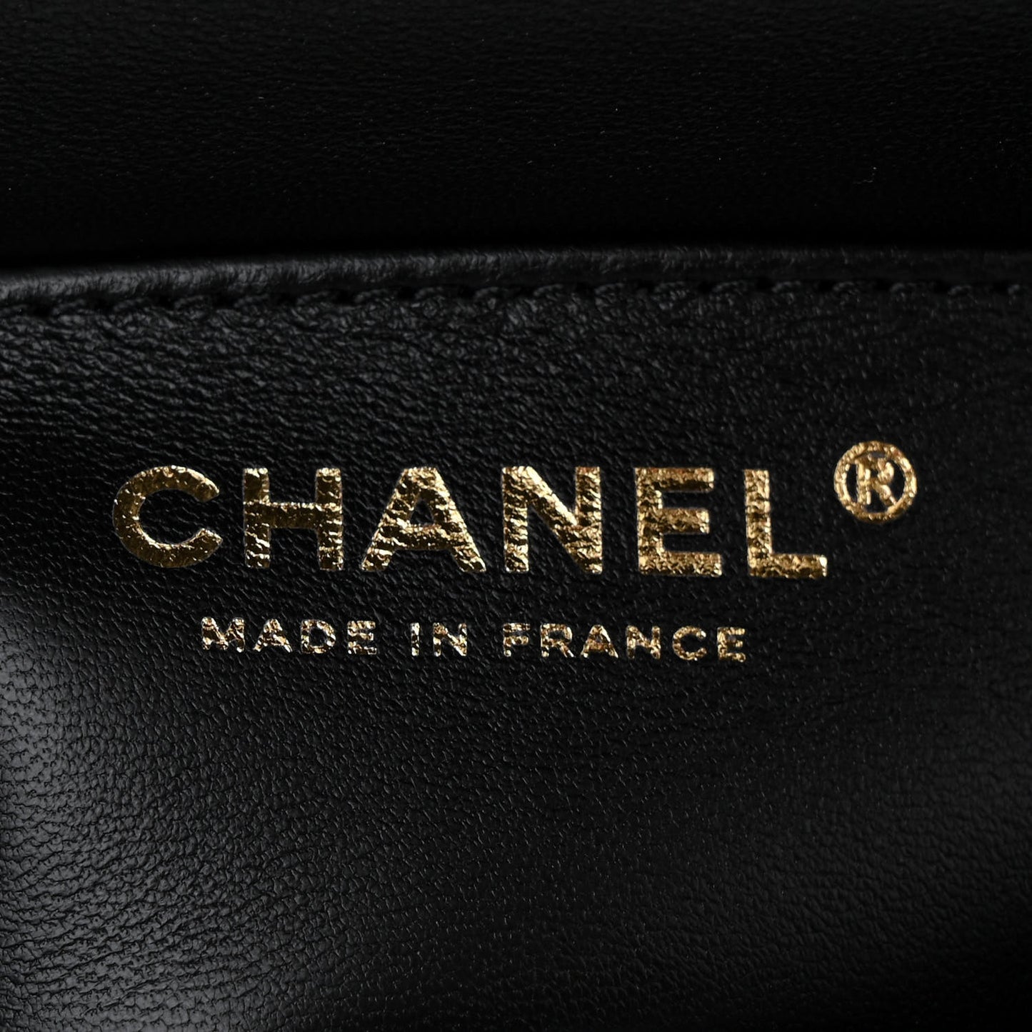 Lambskin Quilted Patent Calfskin Flap Black