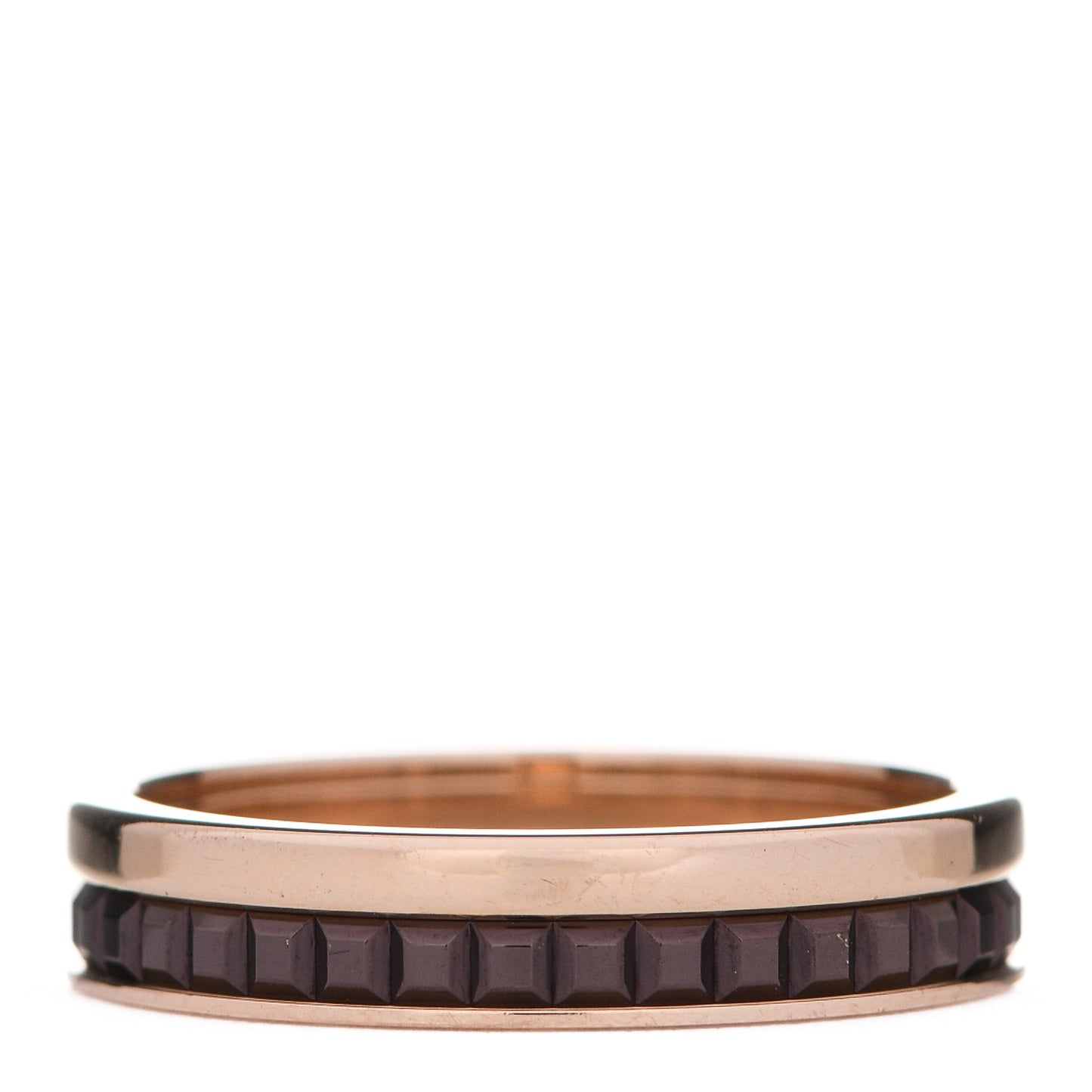 18K Pink Gold PVD Quatre Classique Wedding Band Ring 51 5.75