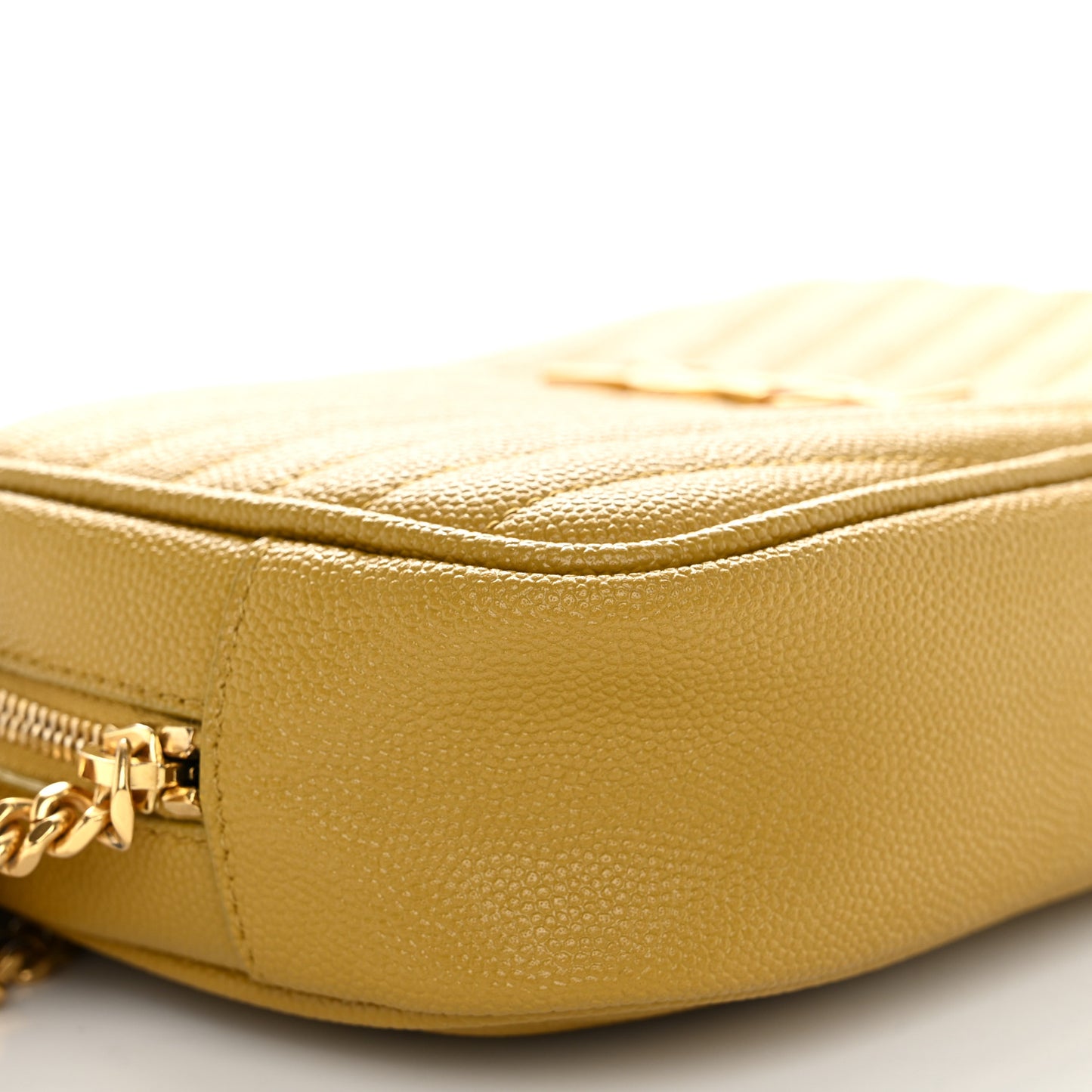 Grain De Poudre Matelasse Monogram Mini Lou Camera Bag Light Chartreuse