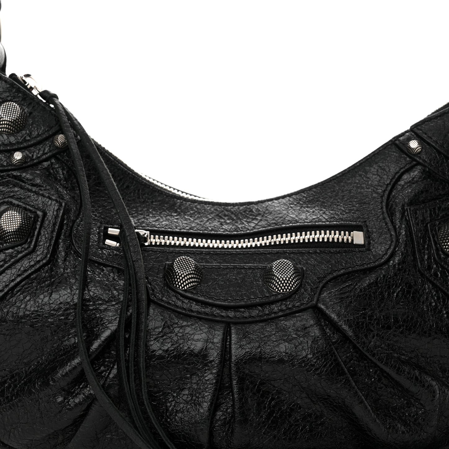 Agneau Arena Small Le Cagole Shoulder Bag Black