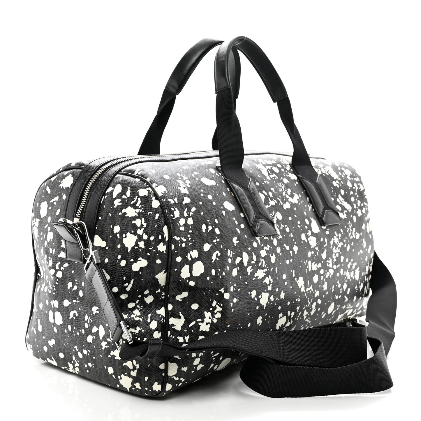 Homme Monogram Speckle Duffle Bag Grise