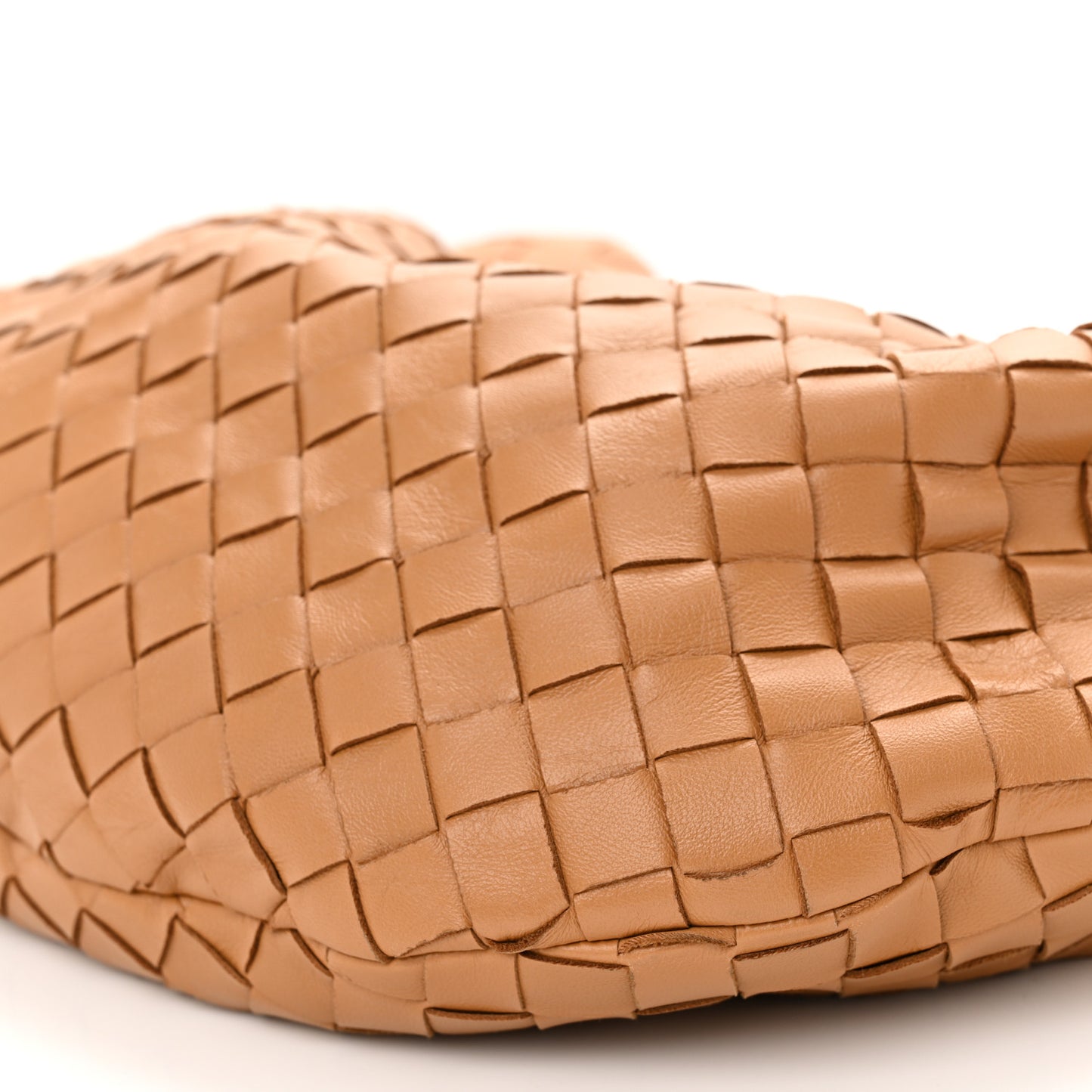 Nappa Intrecciato Teen Jodie Hobo Caramel