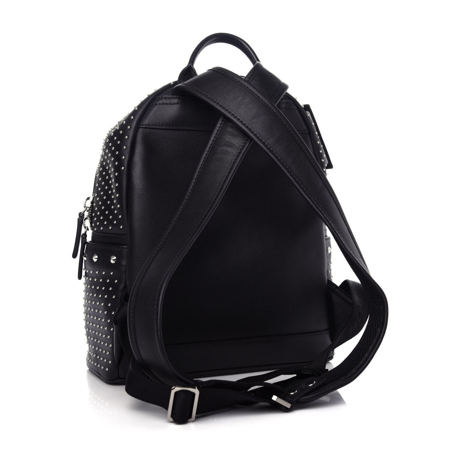 Calfskin Studded Small Stark Backpack Black