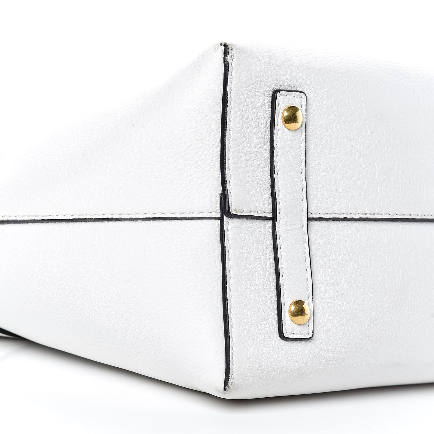 Soft Grain Calfskin Medium Belt Bag Chalk White