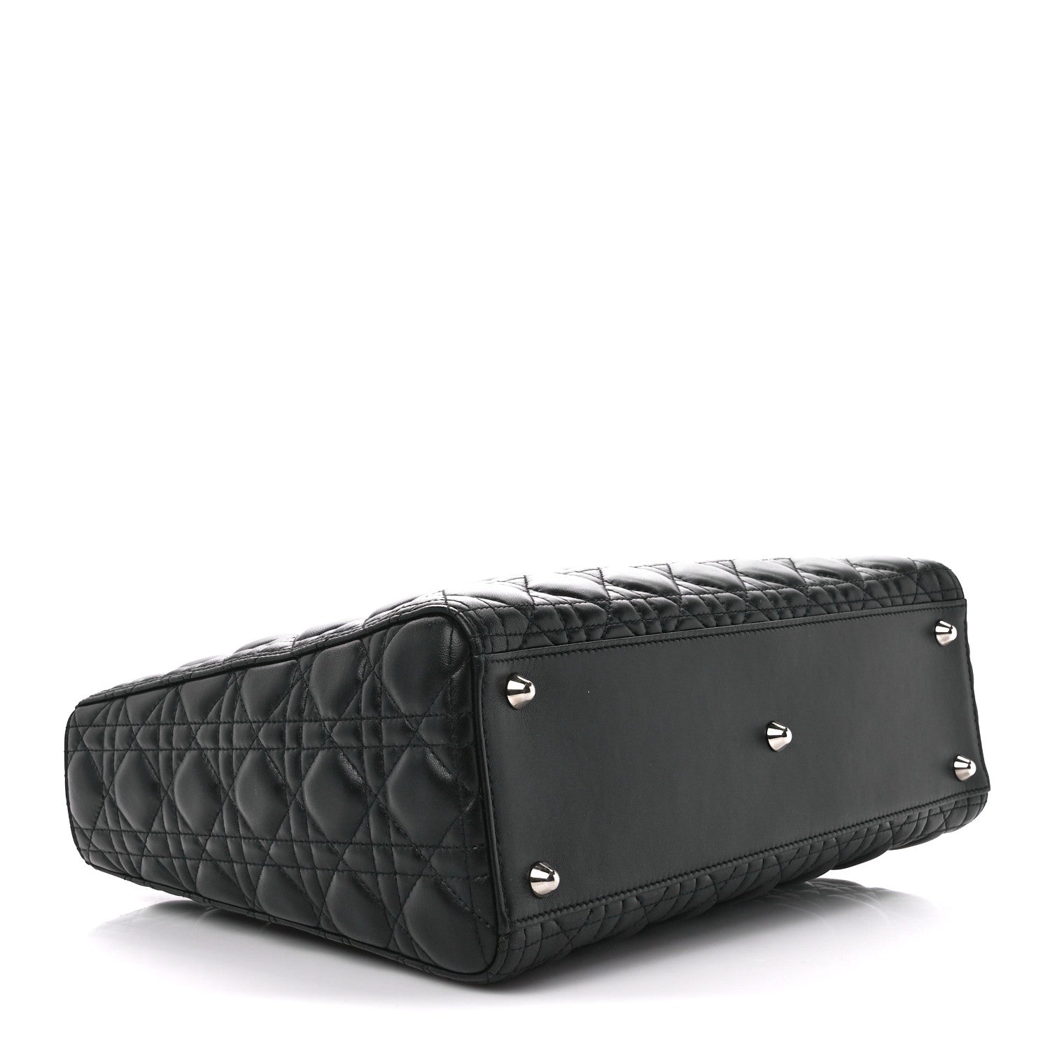 Christian Dior Lambskin Cannage Large Lady Dior Black 4 of 10